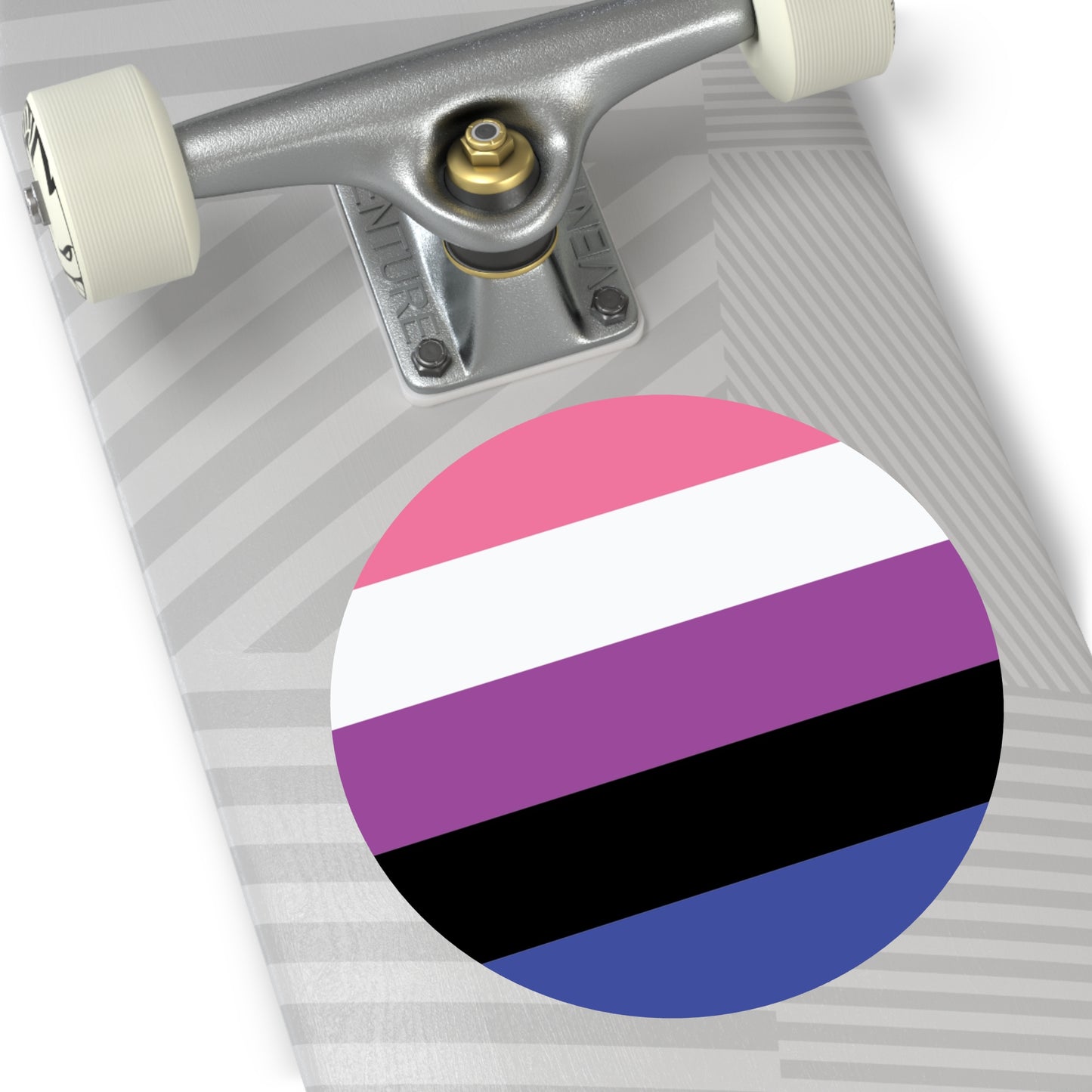 Genderfluid Pride Flag Vinyl Sticker
