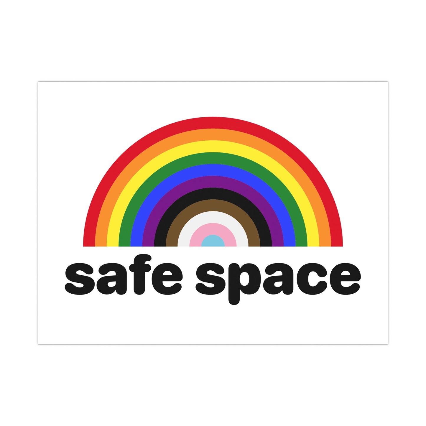SAFE SPACE Poster - rainbow deco