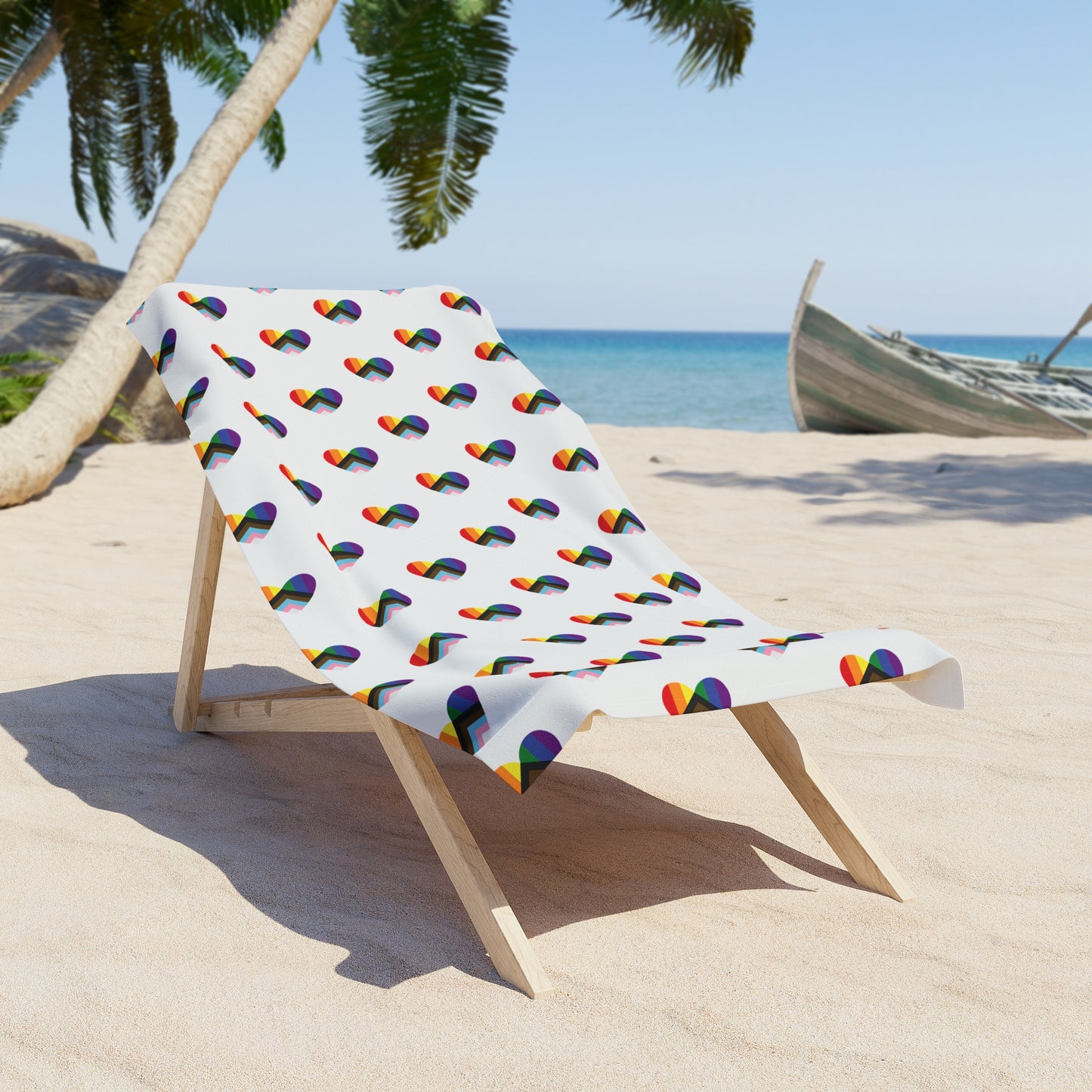 Progress Heart Beach Towel