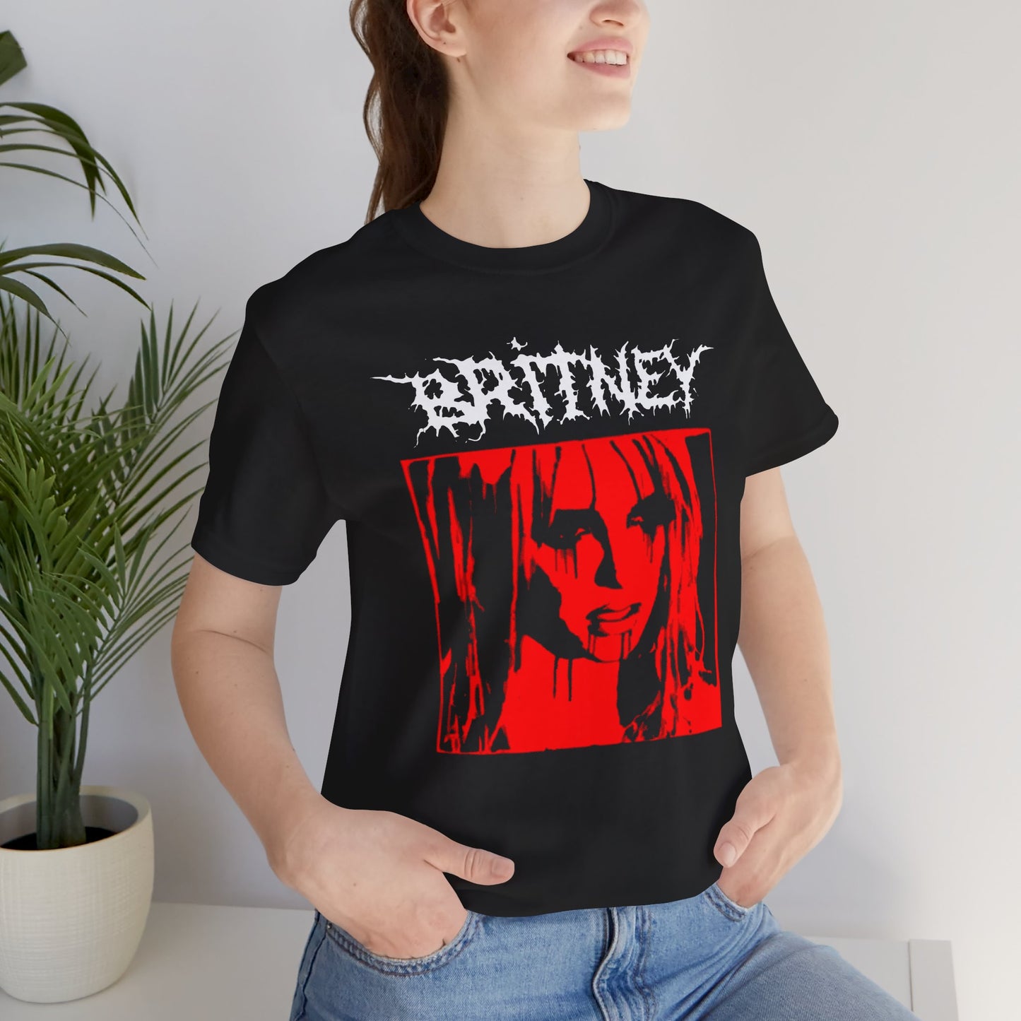 Britney, but make it Metal!!! Britney Spears Black Metal Aesthetic T-shirt, Black