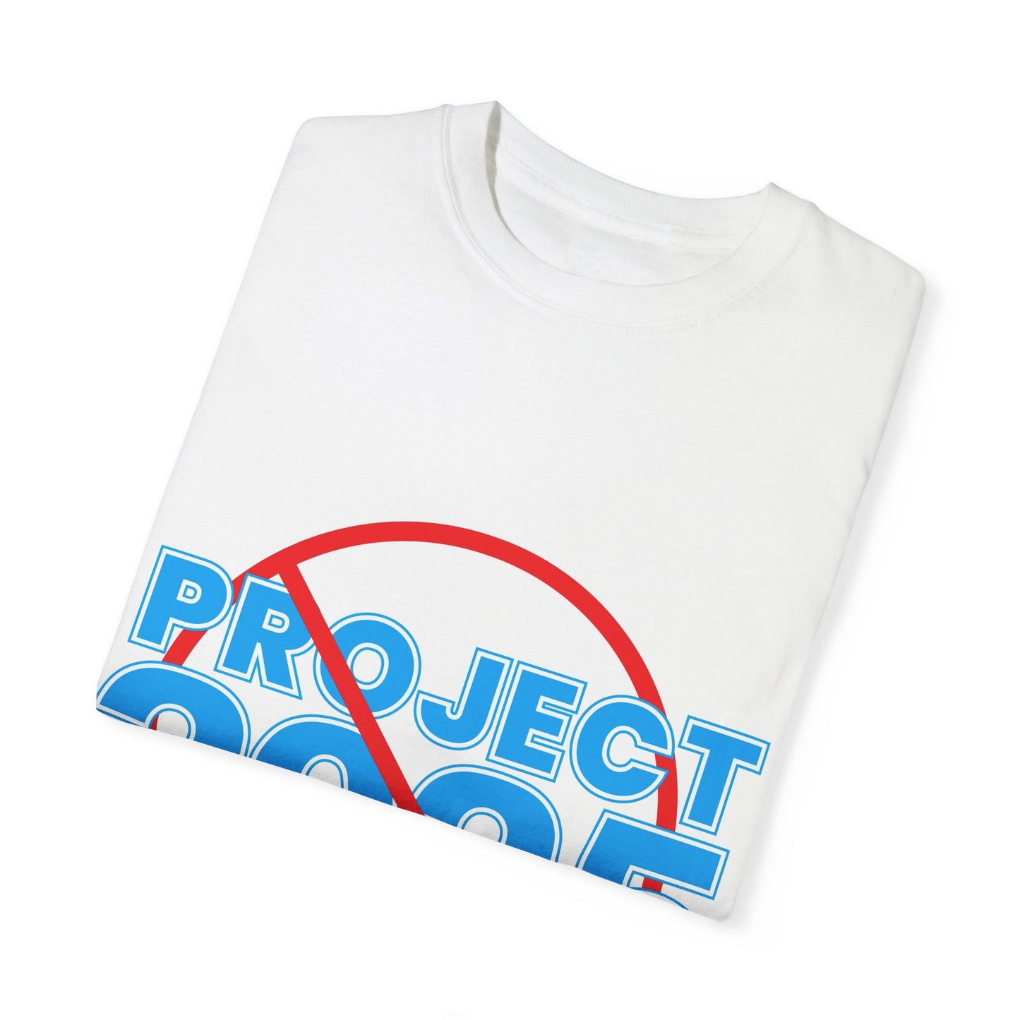 NO PROJECT 2025 Universal Sized Garment-Dyed T-Shirt - White