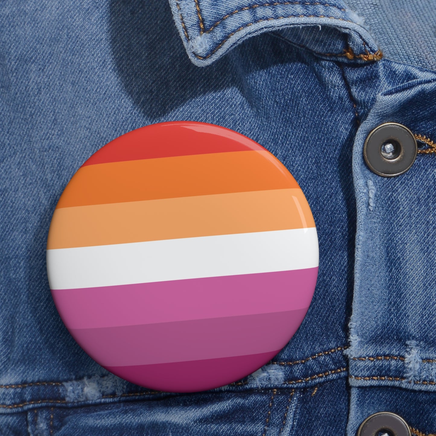 Lesbian Pride Flag Pin Button