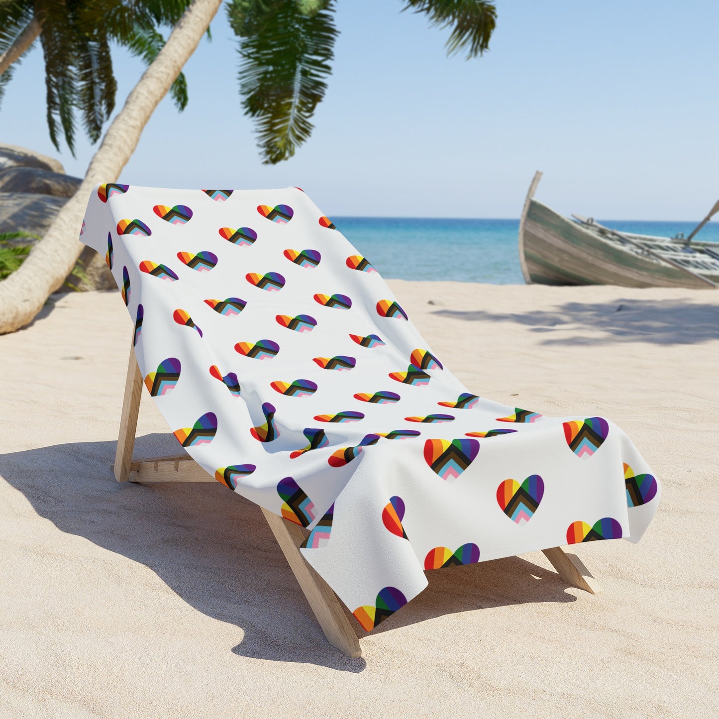 Progress Heart Beach Towel
