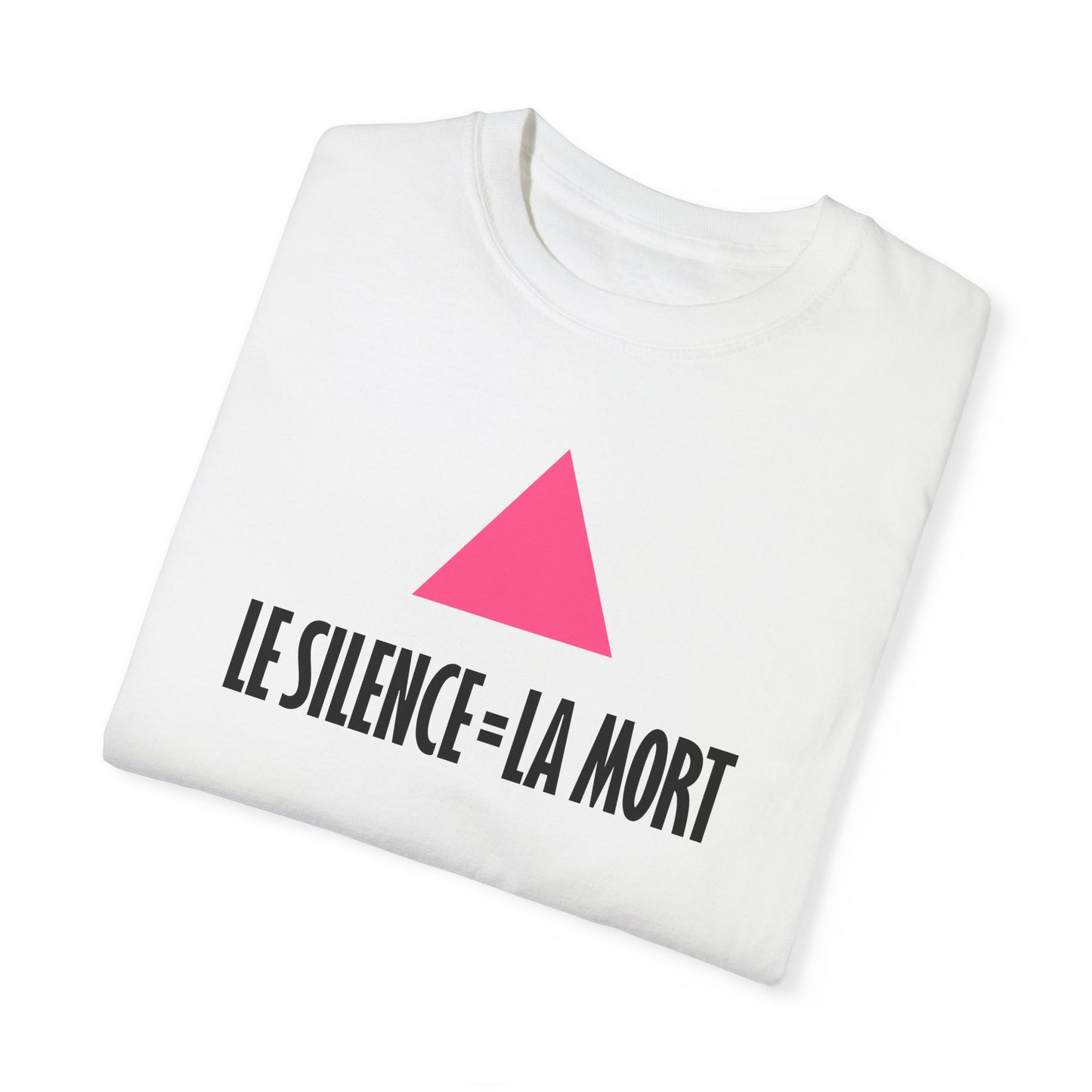 SILENCE = DEATH (French) Iconic Graphic Tee, White