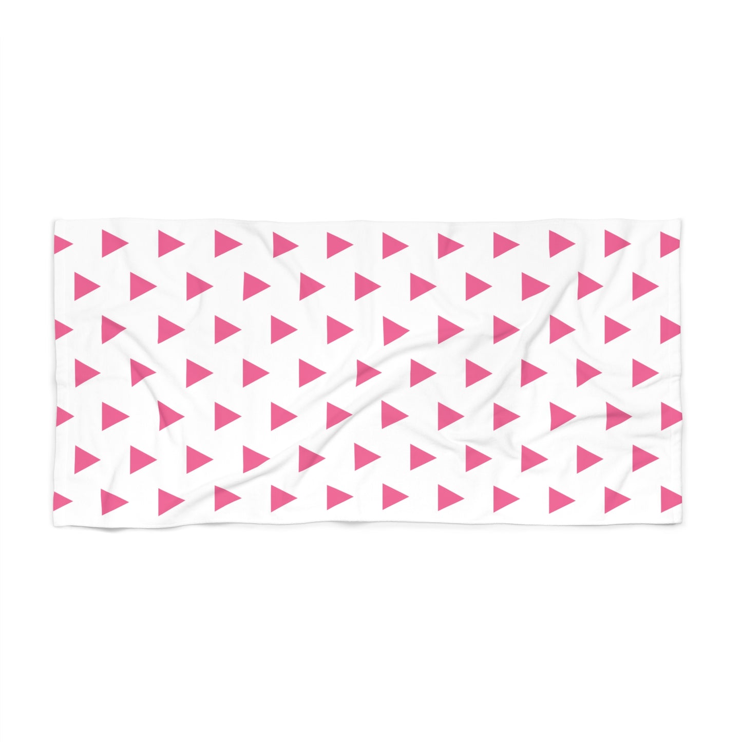 Pink Triangle Beach Towel