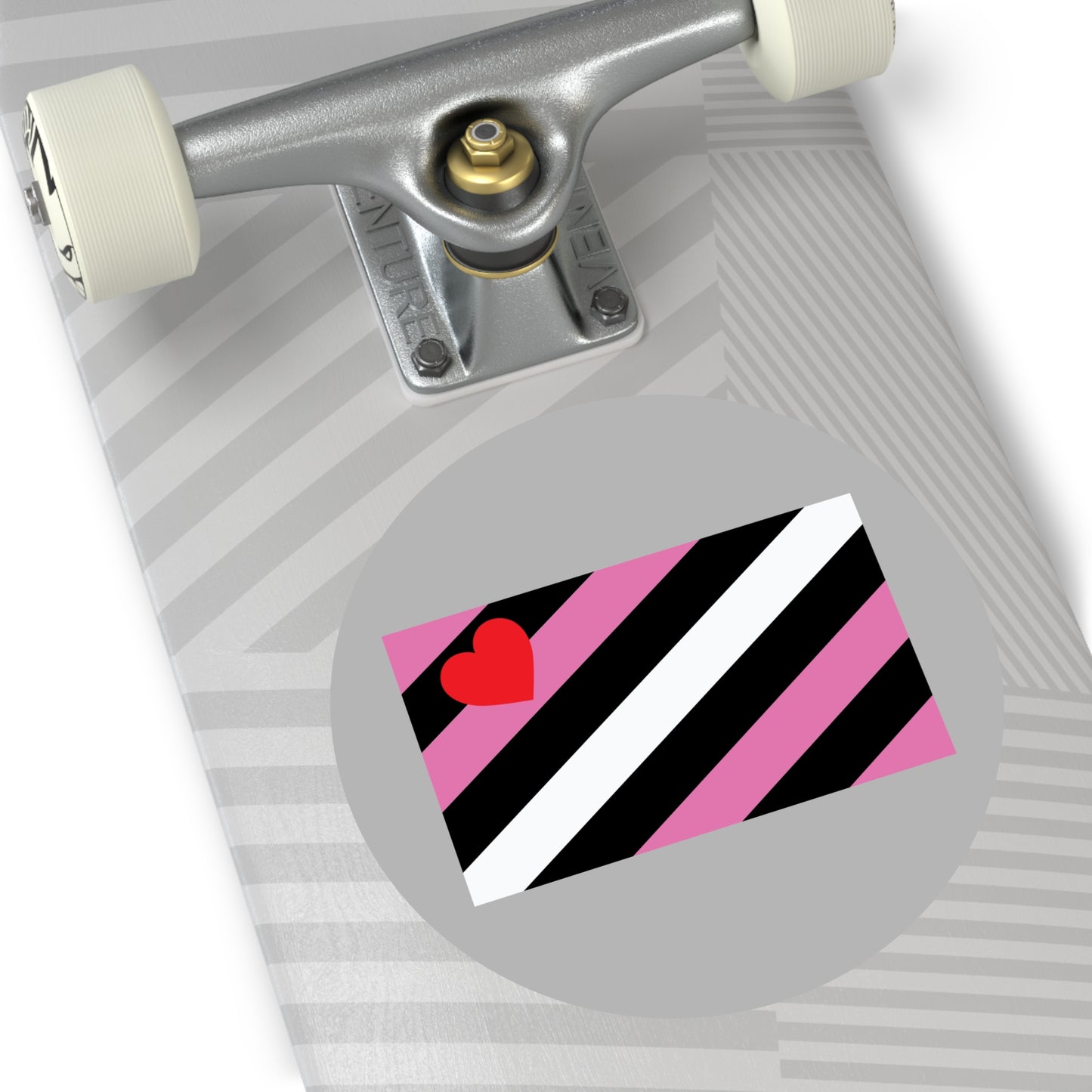 Leather Girl Pride Flag Vinyl Sticker