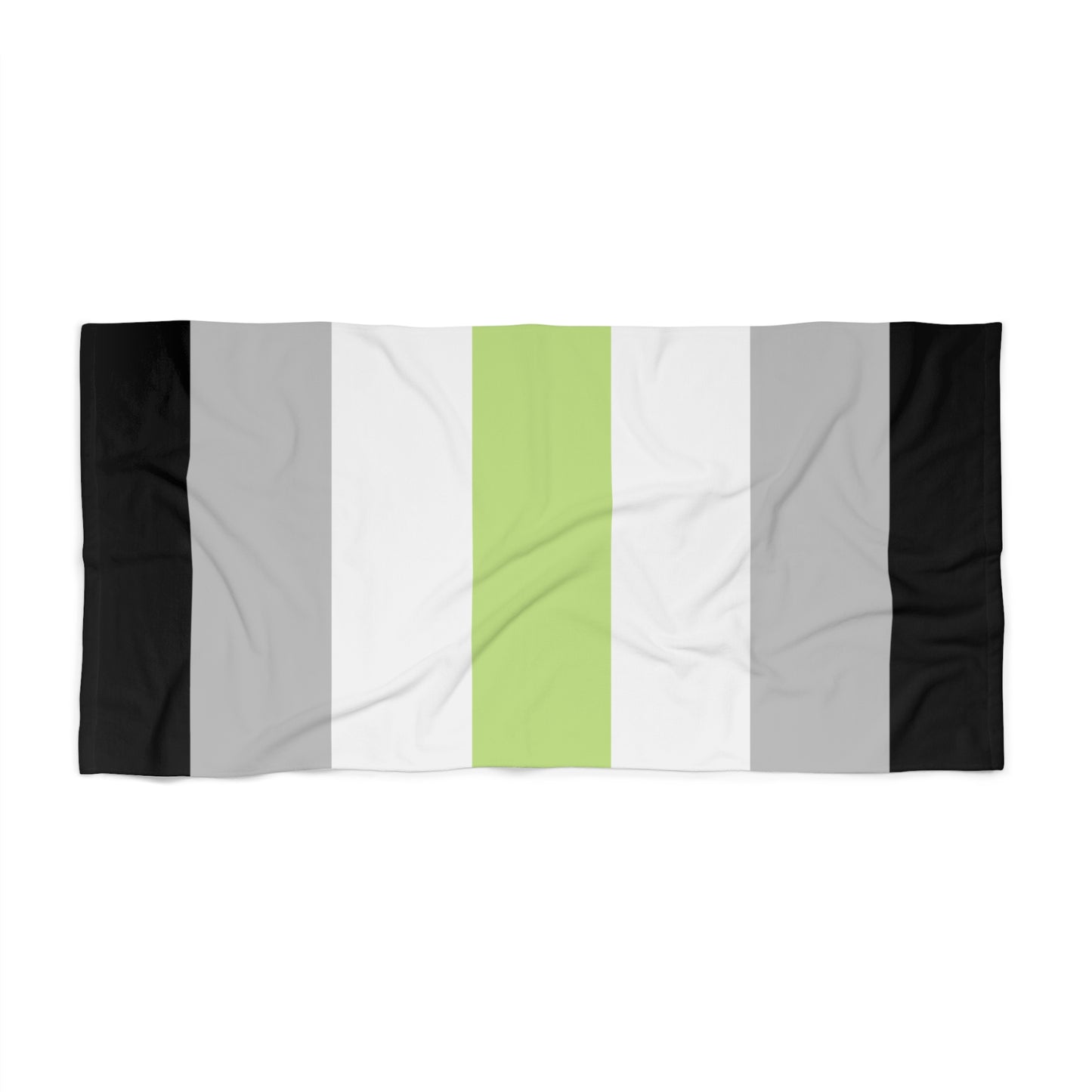 Agender Pride Flag Beach Towel - vertical stripe deco