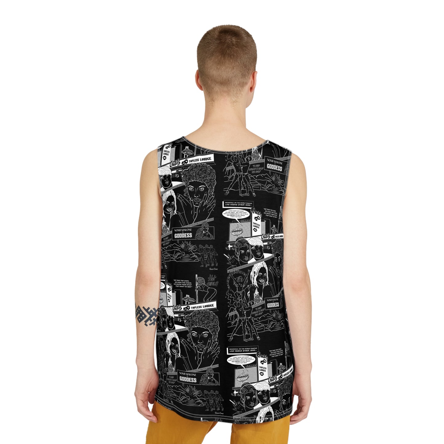 Showgirl Goddess Graphic Novel - Black with White Deco