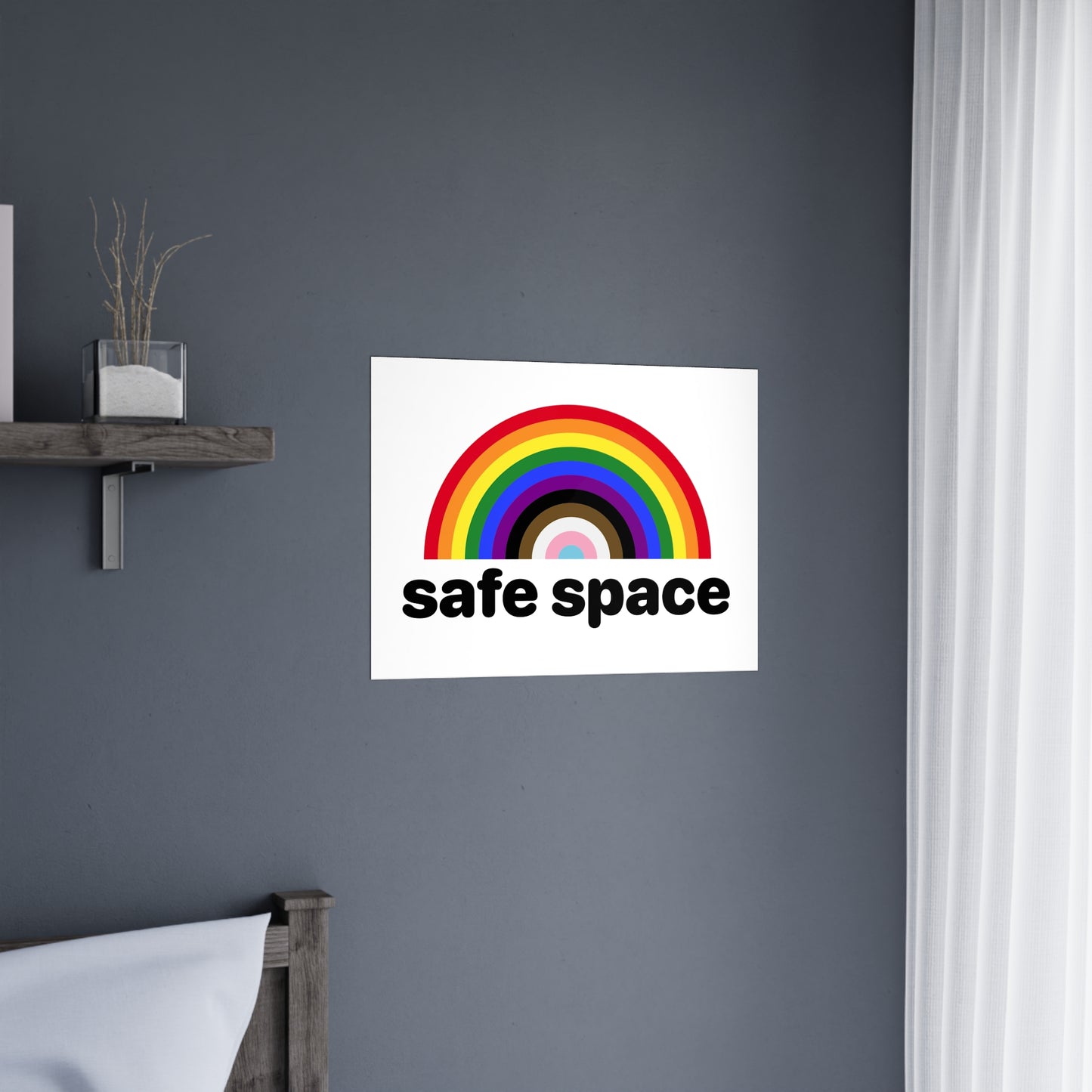 SAFE SPACE Poster - rainbow deco