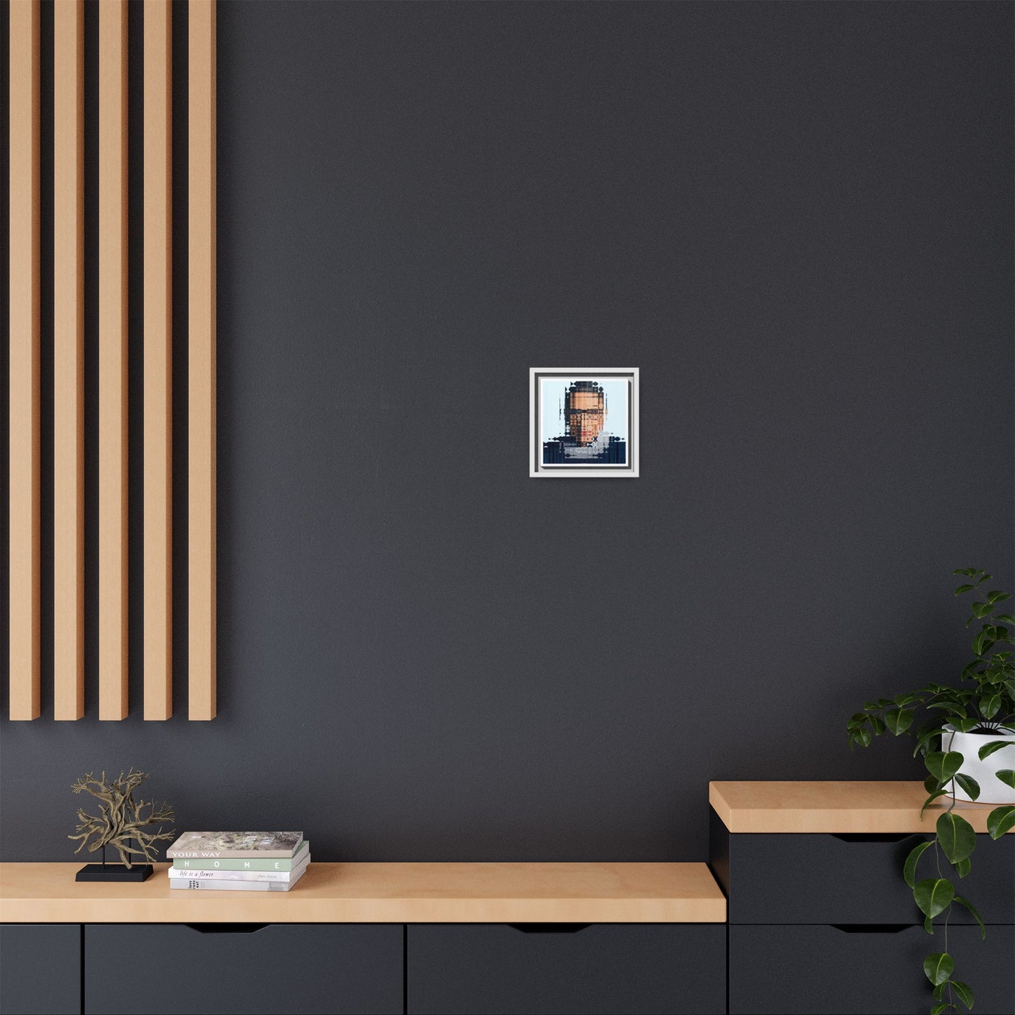 Iconic Feminist, The Notorious RBG, Ruth Bader Ginsburg Abstract Portrait Collage Art — Matte Canvas, Framed (Multi-color options)