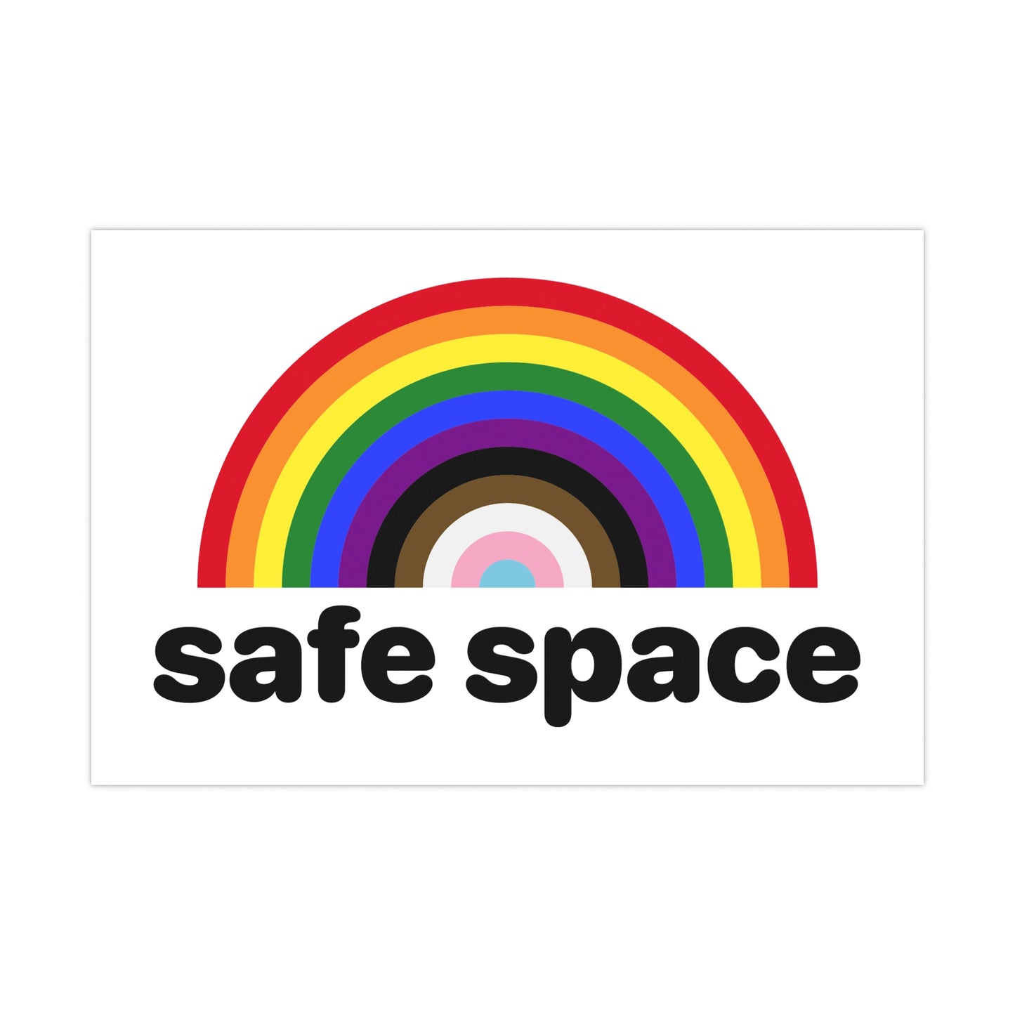 SAFE SPACE Poster - rainbow deco