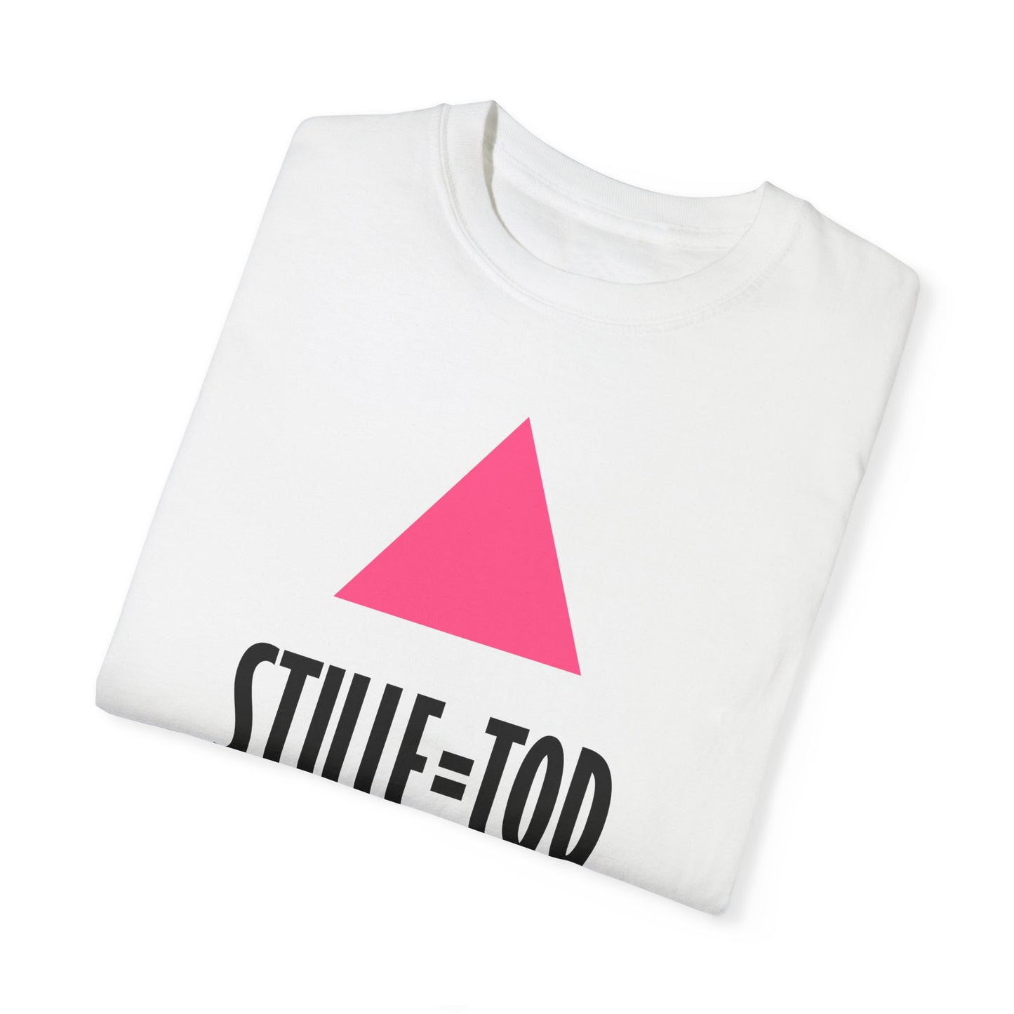 SILENCE = DEATH (German) Iconic Graphic Tee, White