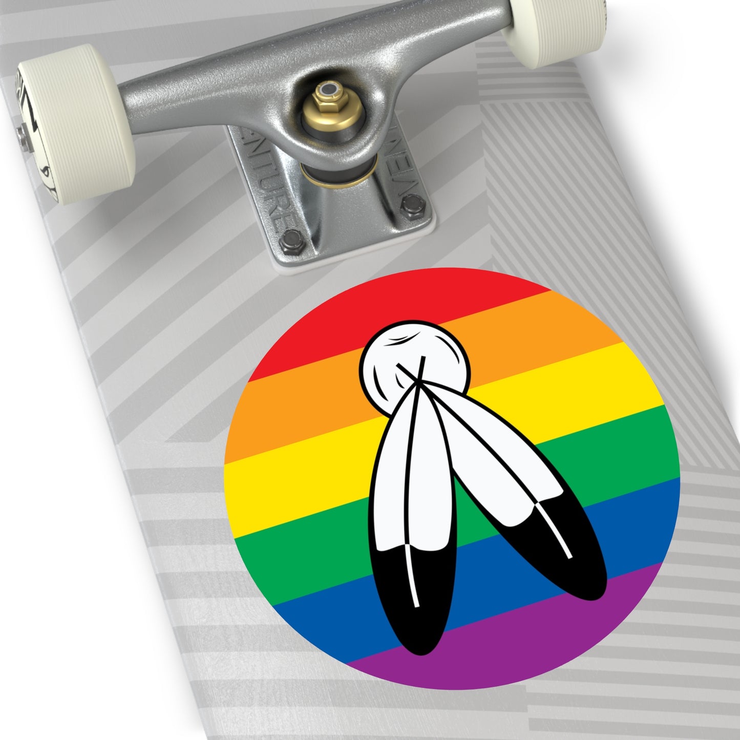 Two-Spirit Pride Flag Vinyl Sticker