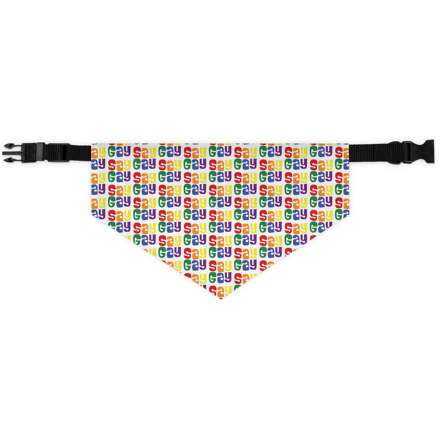 SAY GAY Pet Bandana Collar
