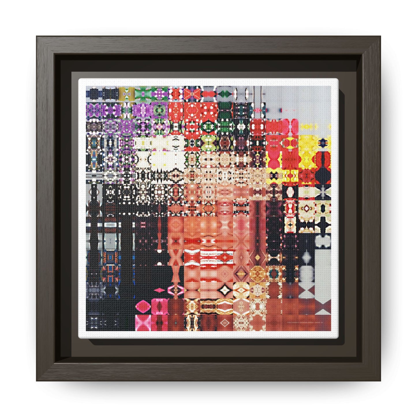 Iconic Guardian of the Margins, Marsha P. Johnson Abstract Portrait Collage Art — Matte Canvas, Framed (Multi-color options)