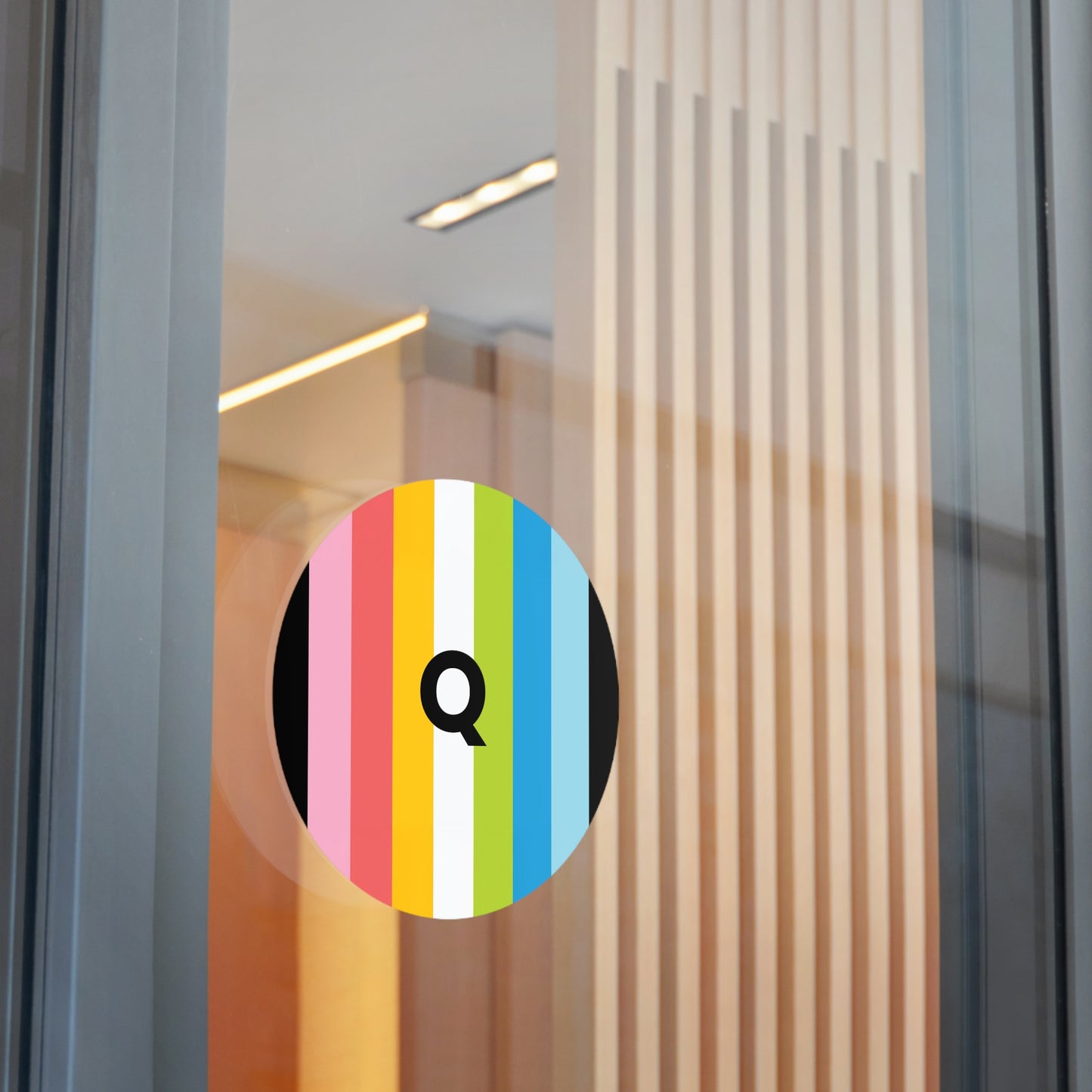 "Q" Queer Pride Flag Vinyl Sticker