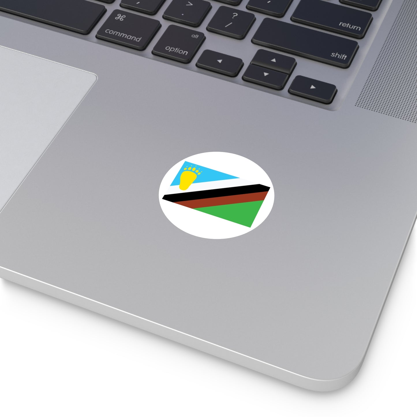 Early Bear Pride Flag mid-1980s Vinyl Sticker