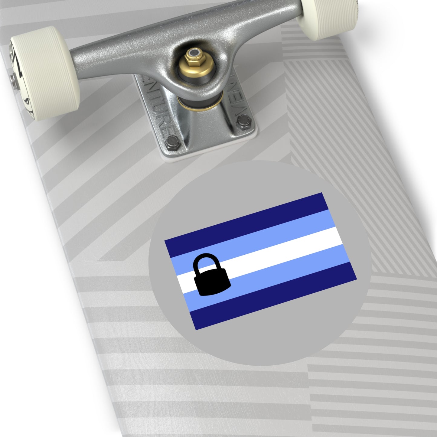 Chastity Pride/TeamLocked Pride Flag Vinyl Sticker