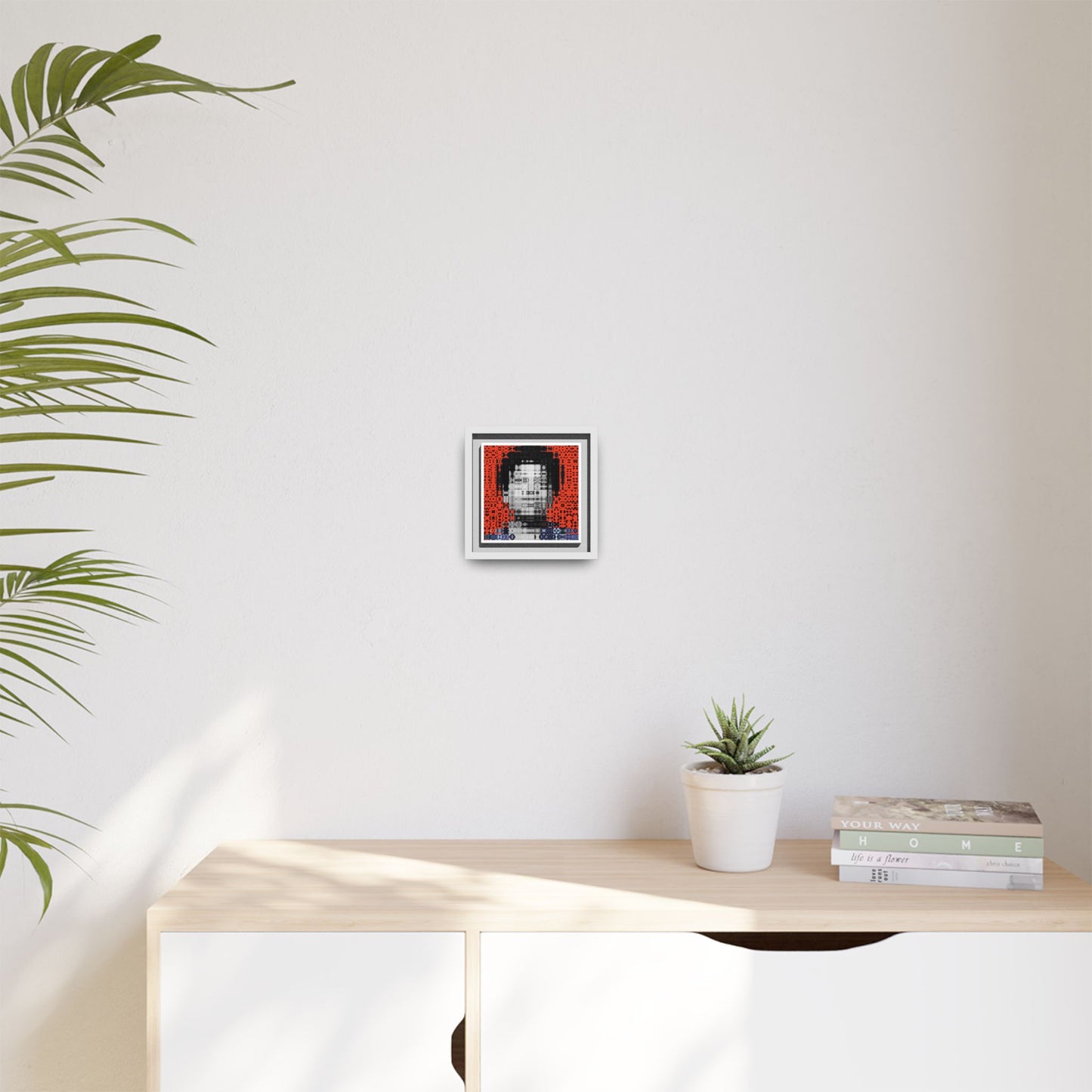 Iconic Foundational Feminist icon Audre Lorde Abstract Portrait Collage Art — Matte Canvas, Framed (Multi-color options)