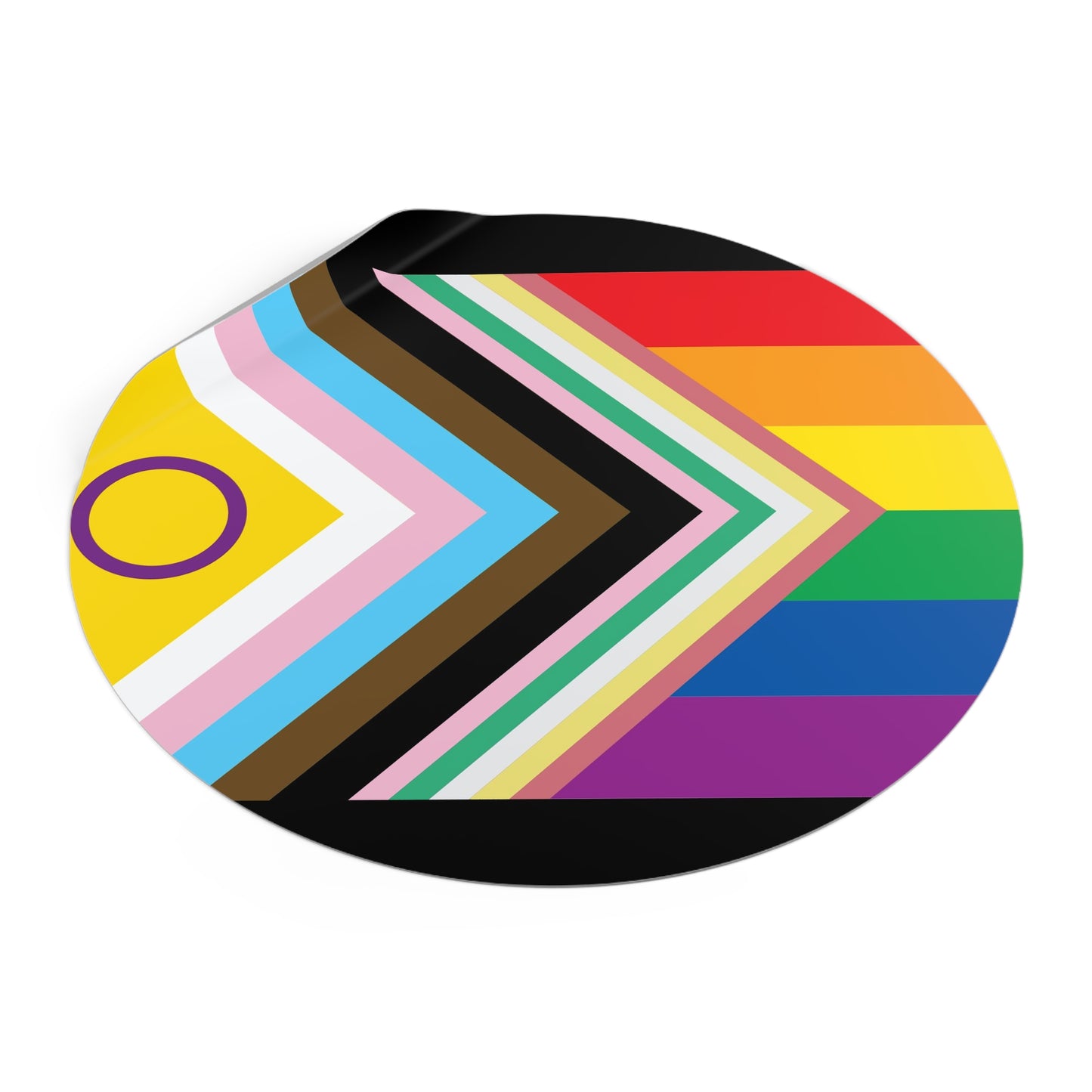 Disability Inclusive Progress Pride Flag 2 Vinyl Sticker
