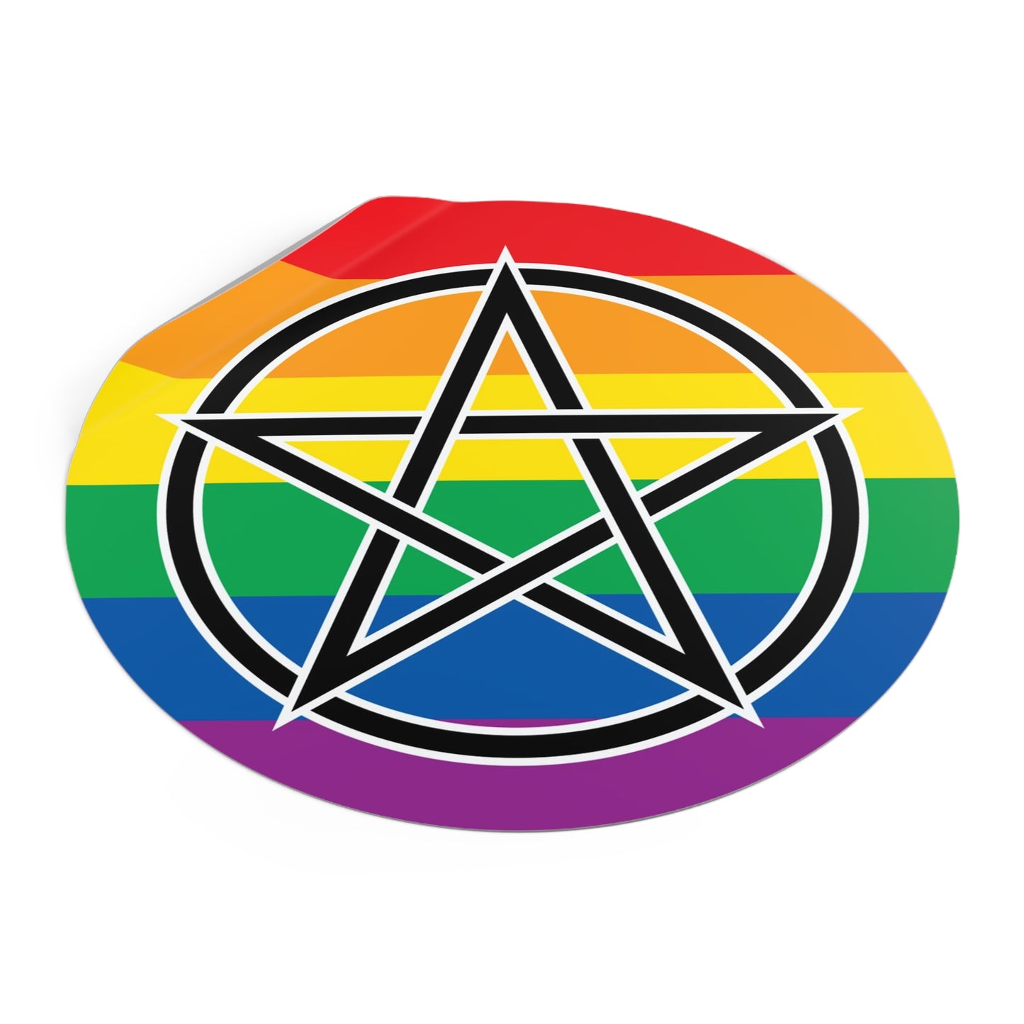 Pagan Queer Pride Flag Vinyl Sticker