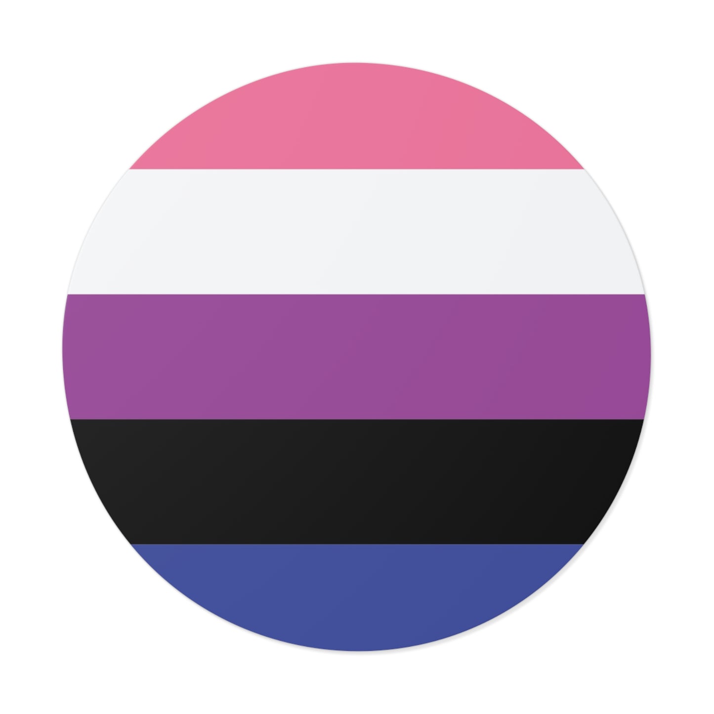 Genderfluid Pride Flag Vinyl Sticker