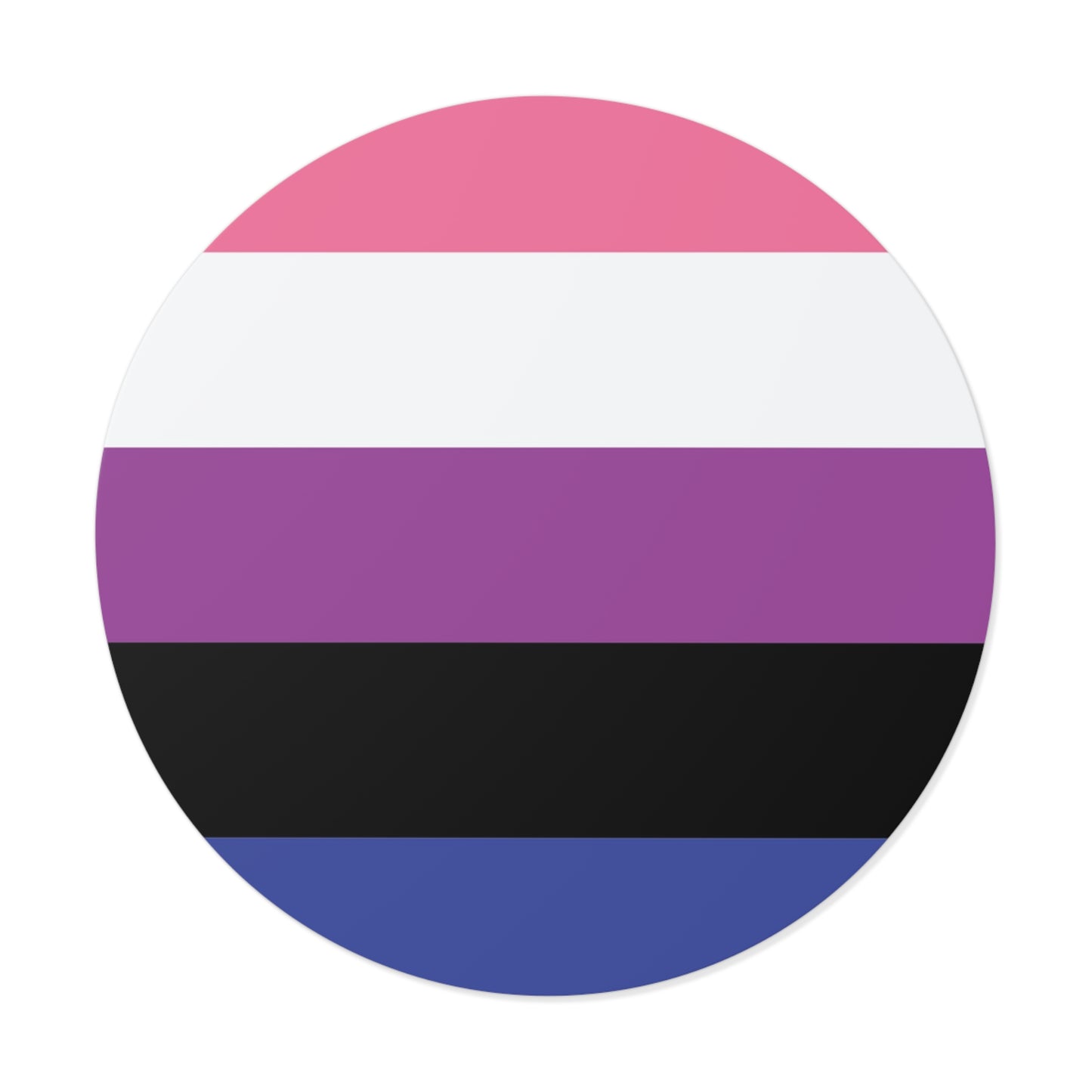 Genderfluid Pride Flag Vinyl Sticker