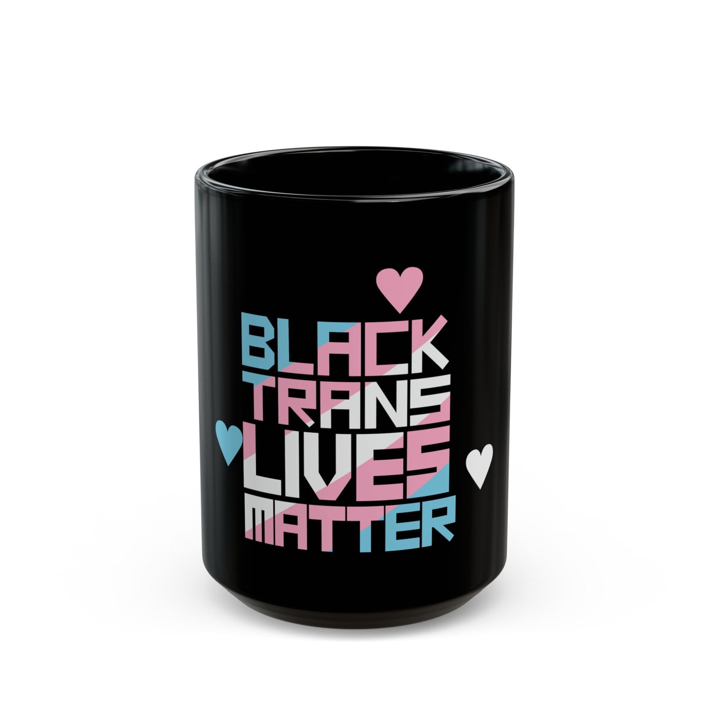 BLACK TRANS LIVES MATTER Black Ceramic Mug (11oz, 15oz)