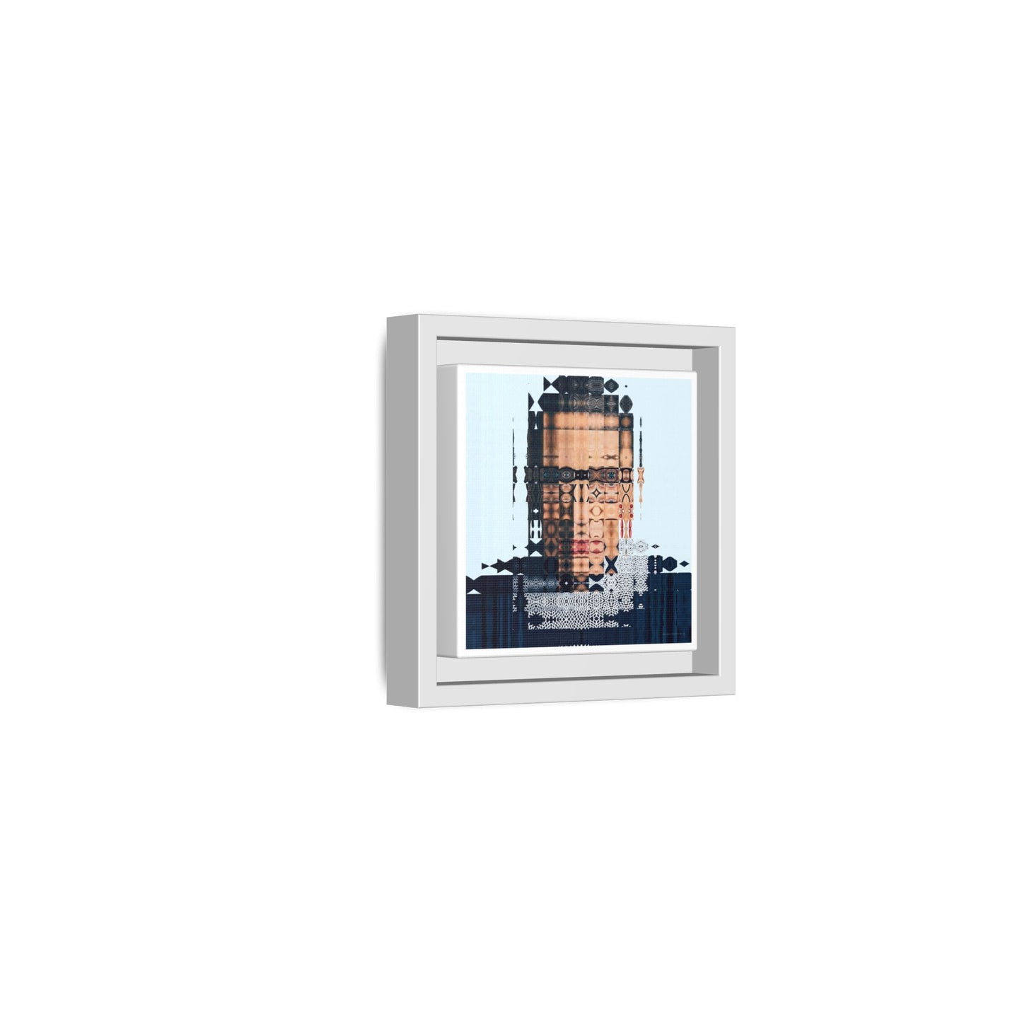 Iconic Feminist, The Notorious RBG, Ruth Bader Ginsburg Abstract Portrait Collage Art — Matte Canvas, Framed (Multi-color options)