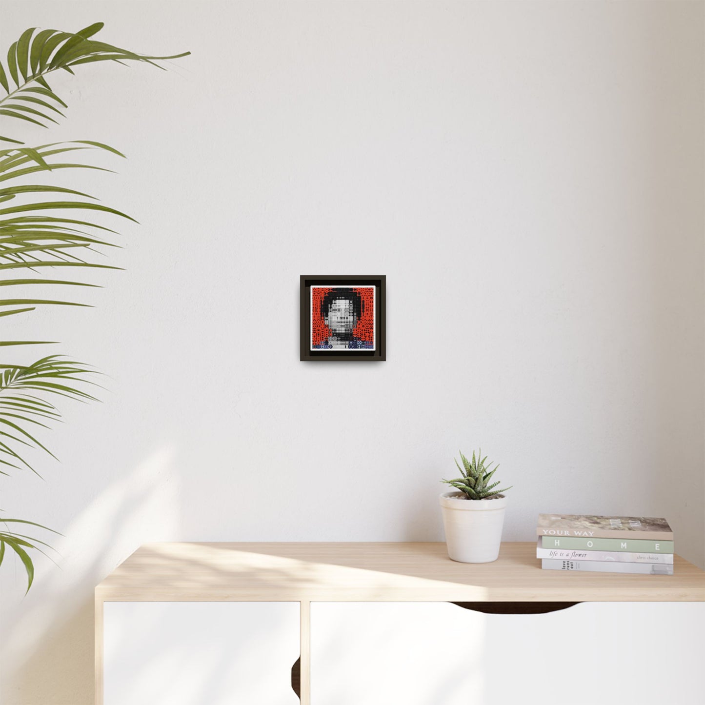 Iconic Foundational Feminist icon Audre Lorde Abstract Portrait Collage Art — Matte Canvas, Framed (Multi-color options)