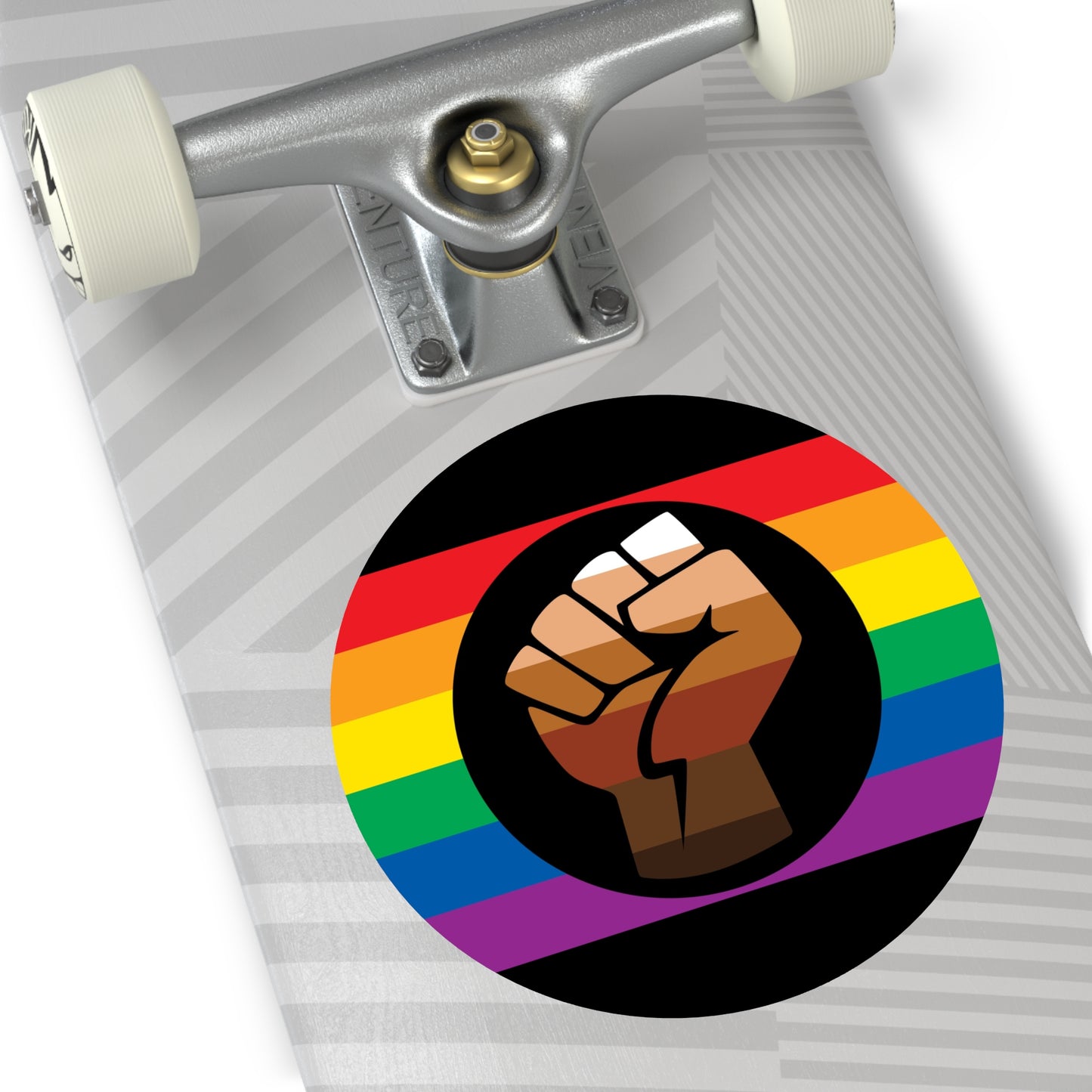 Queer POC Gay Pride Flag Vinyl Sticker