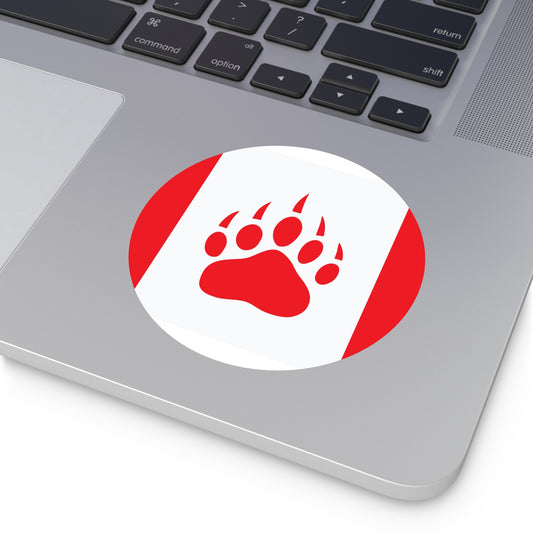 Bear Pride Flag Canada Vinyl Sticker