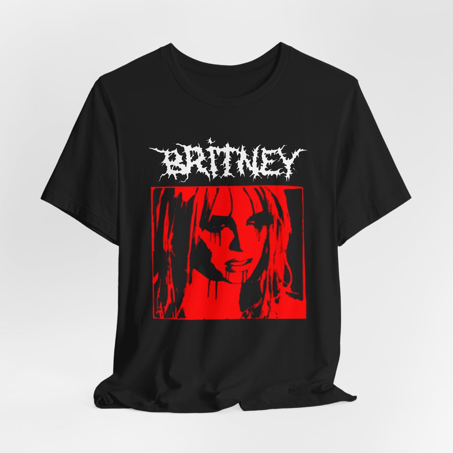 Britney, but make it Metal!!! Britney Spears Black Metal Aesthetic T-shirt, Black