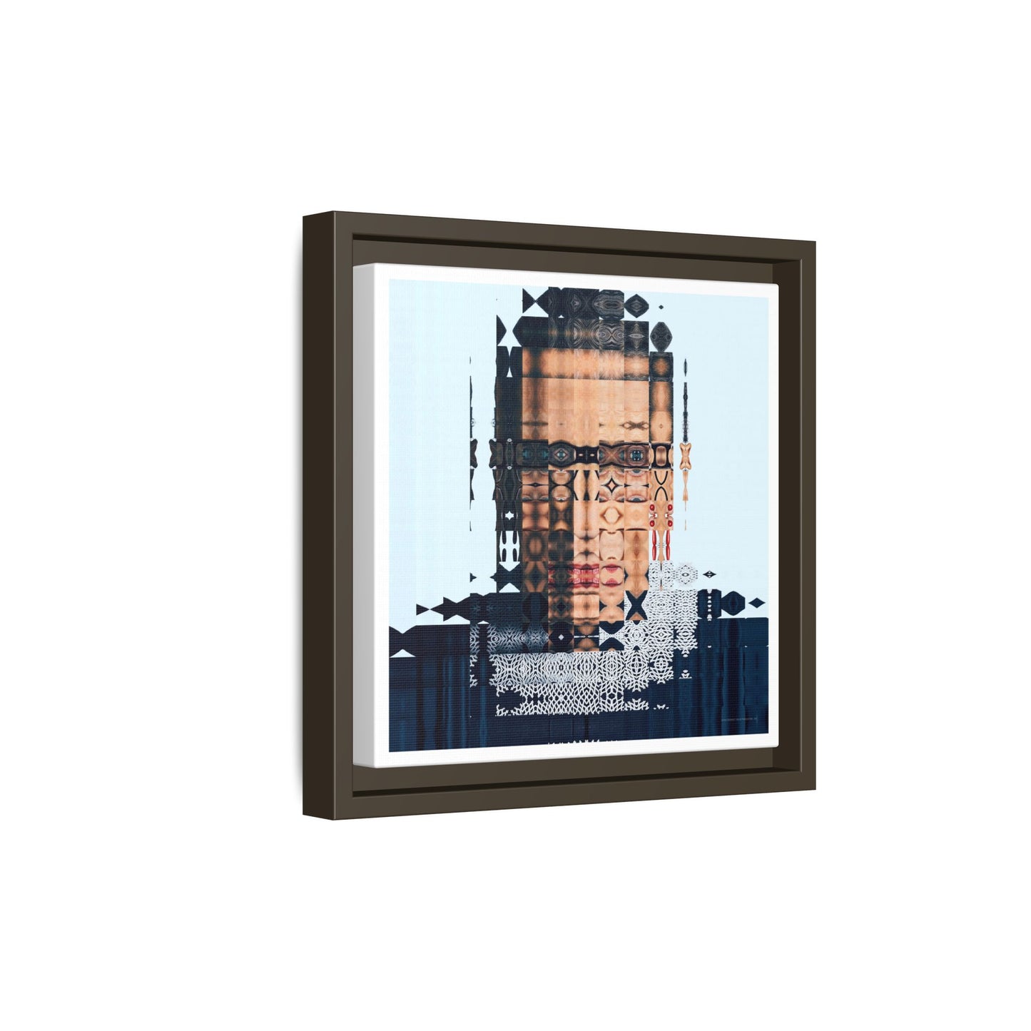 Iconic Feminist, The Notorious RBG, Ruth Bader Ginsburg Abstract Portrait Collage Art — Matte Canvas, Framed (Multi-color options)