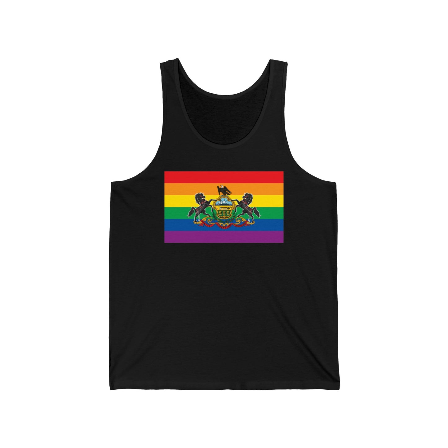 Pennsylvania Rainbow Pride Flag Jersey Tank