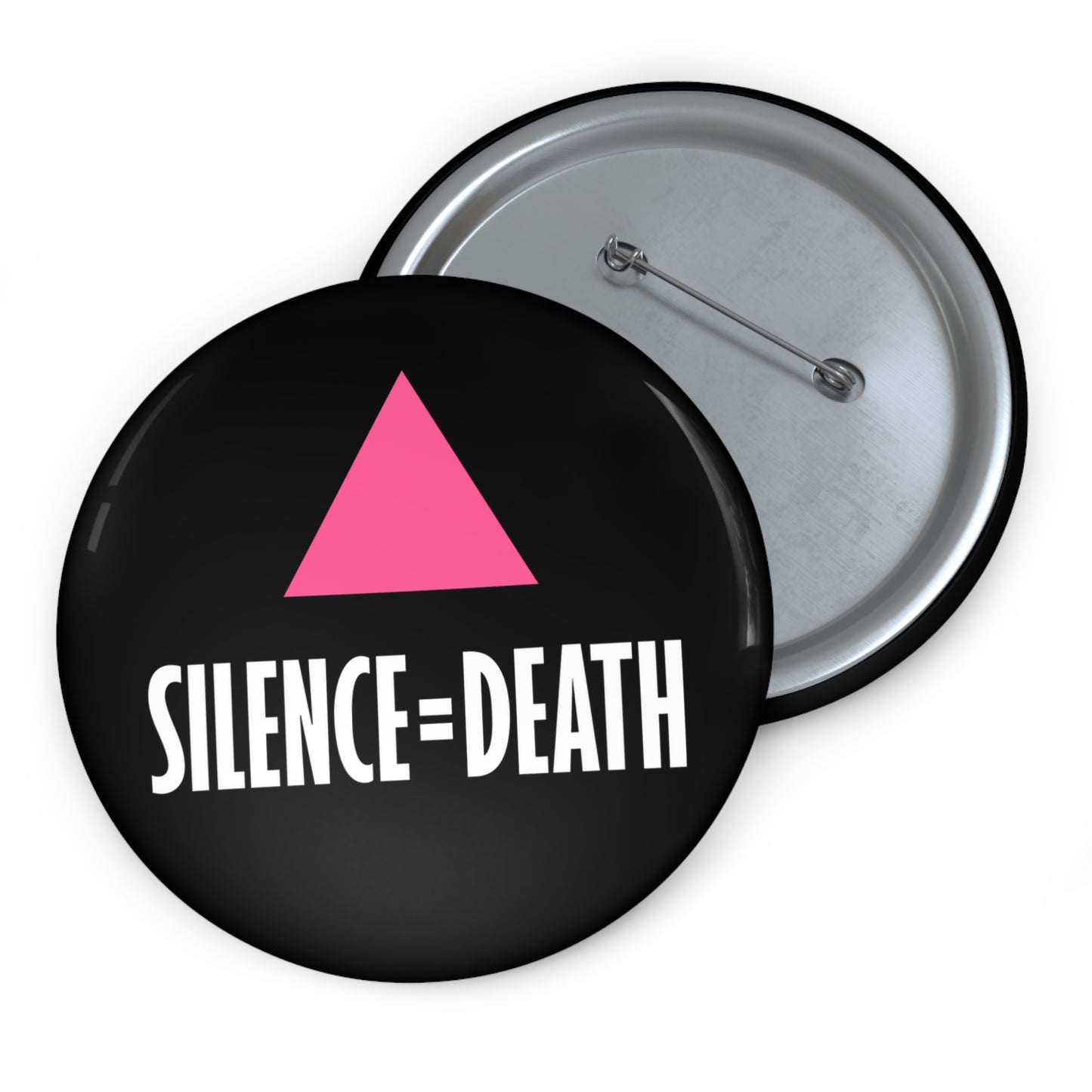 SILENCE=DEATH Historic AIDS Activism Replica Pin Button