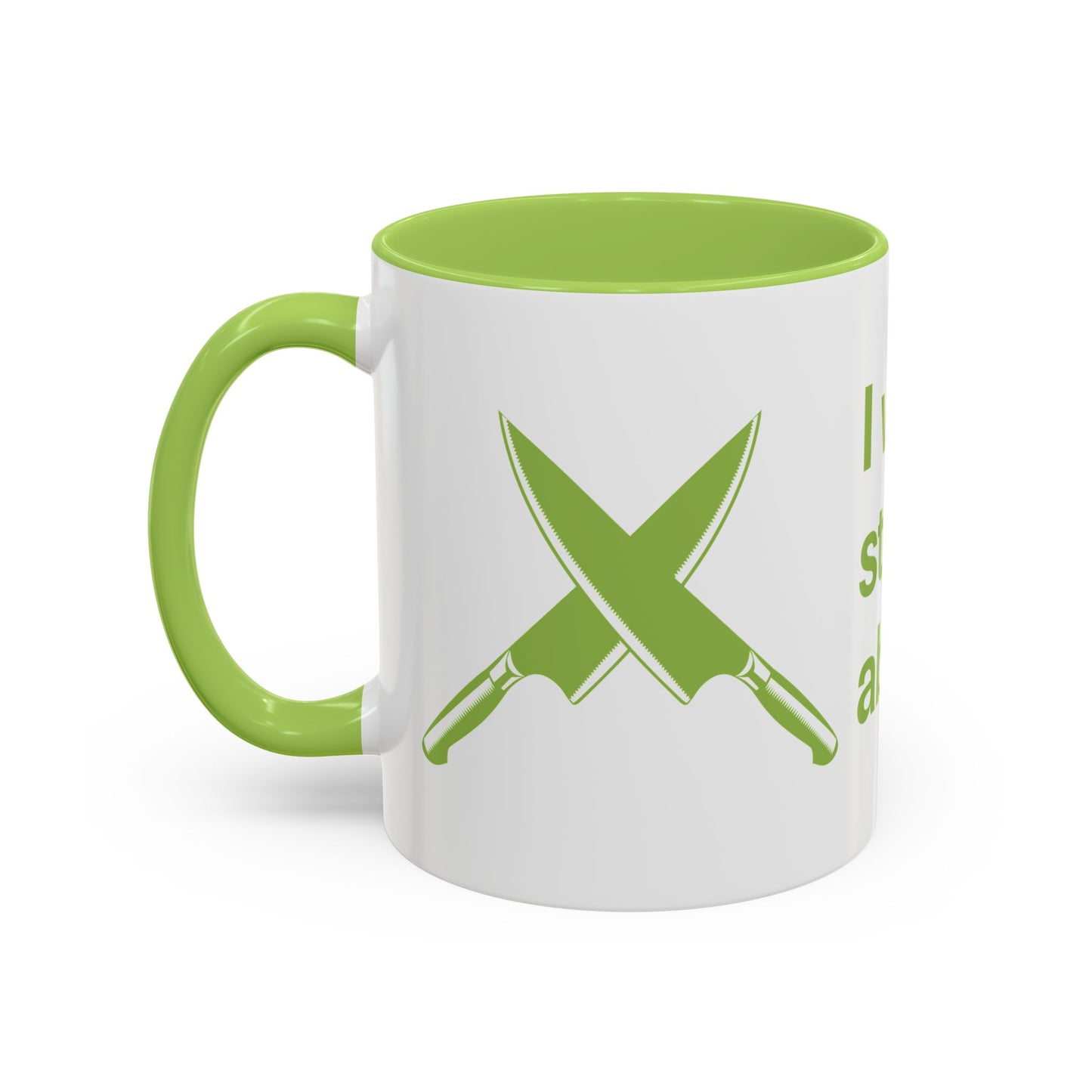 I will never stop worrying about Britney, White with Green Accent Coffee Mug (11, 15oz)