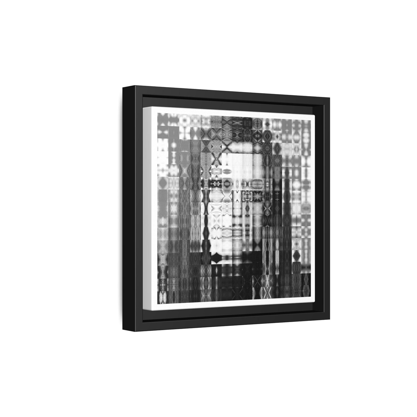 Feminist Icon Gloria Steinem Abstract Portrait Collage Art — Matte Canvas, Framed (Multi-color options)
