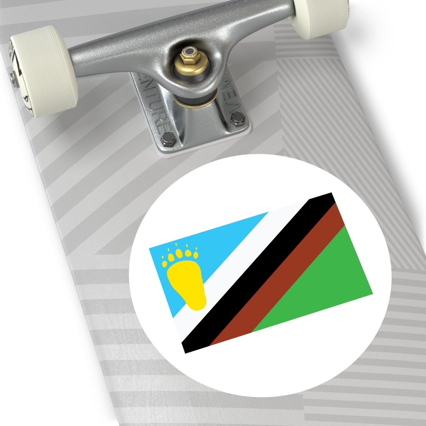Early Bear Pride Flag mid-1980s Vinyl Sticker