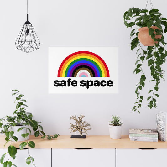 SAFE SPACE Poster - rainbow deco