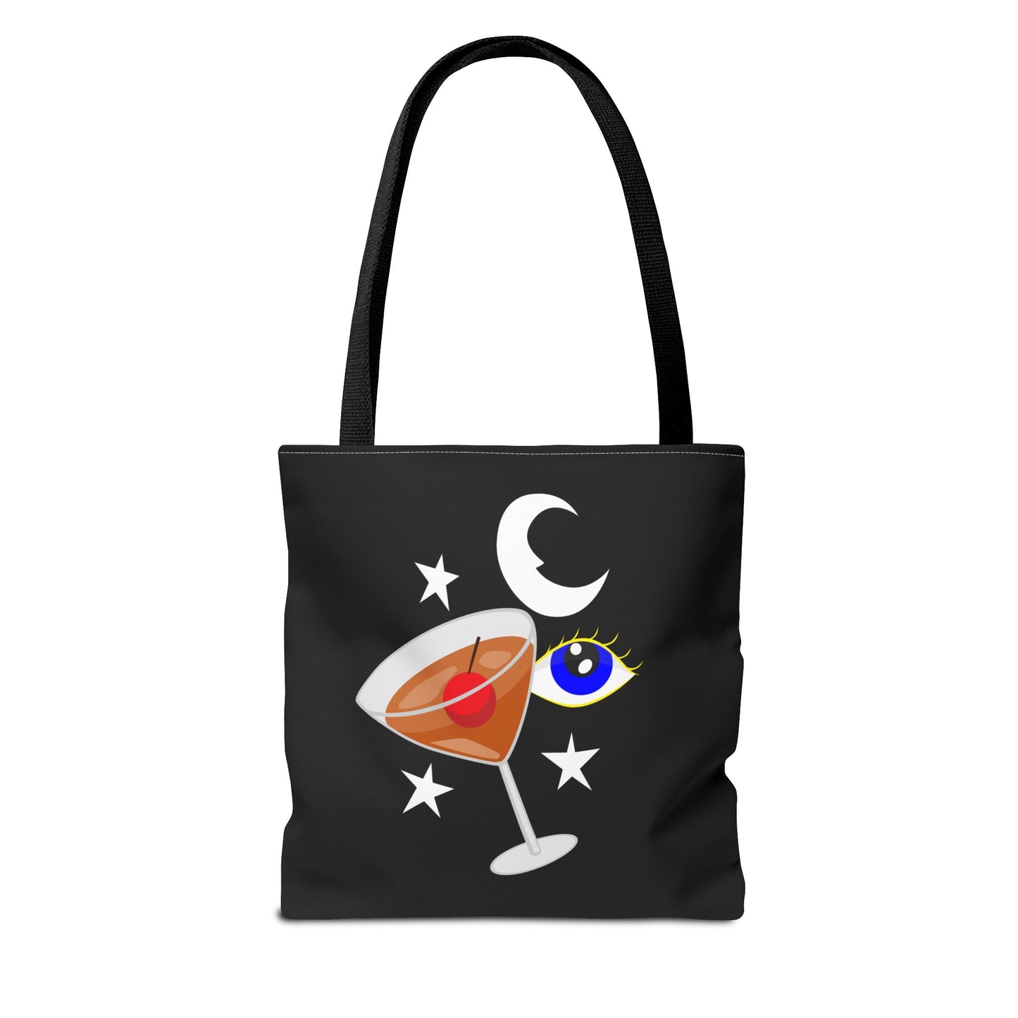 Pyramid Club Tote Bag - Full Color on Black