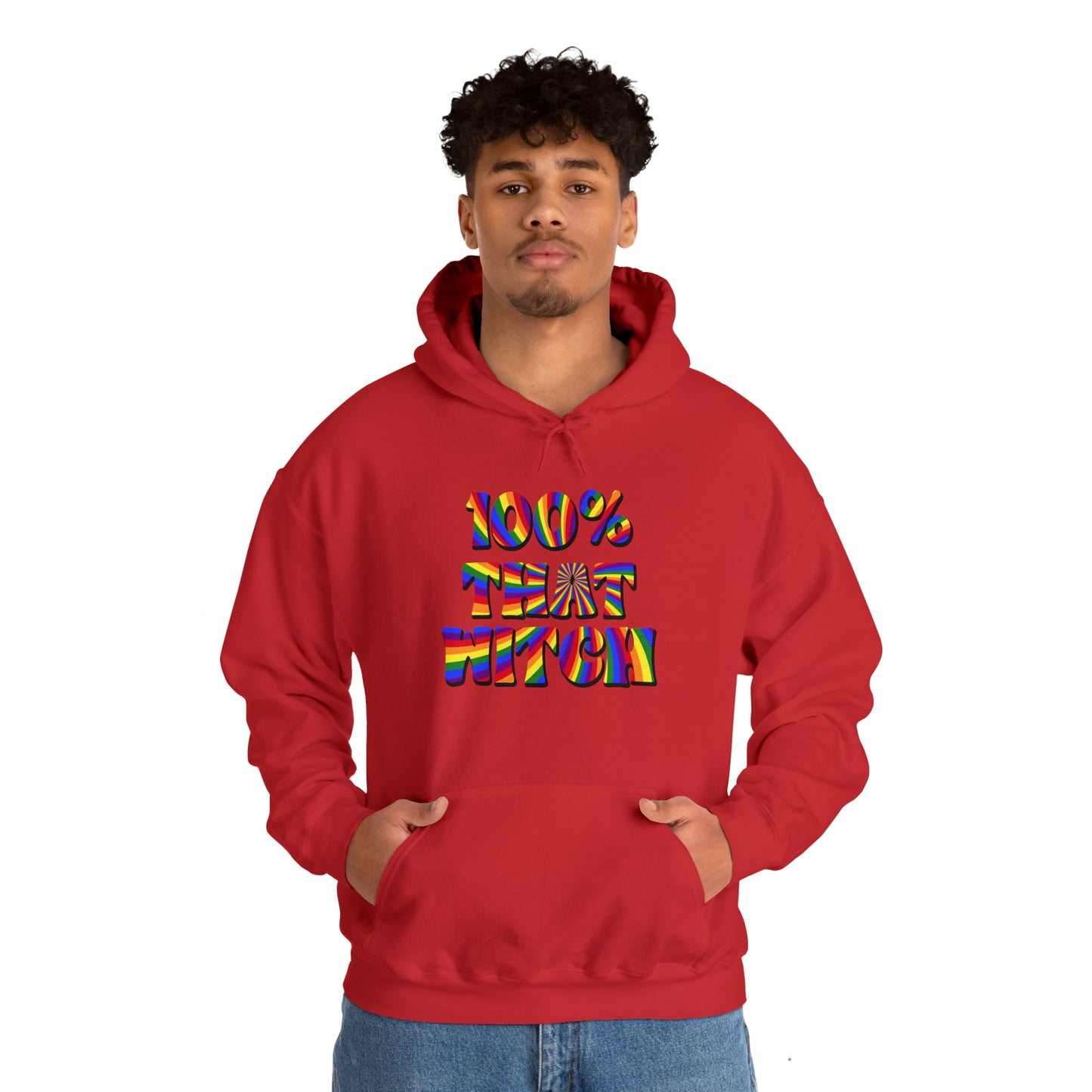 100% THAT WITCH Hoodie - rainbow deco spiral