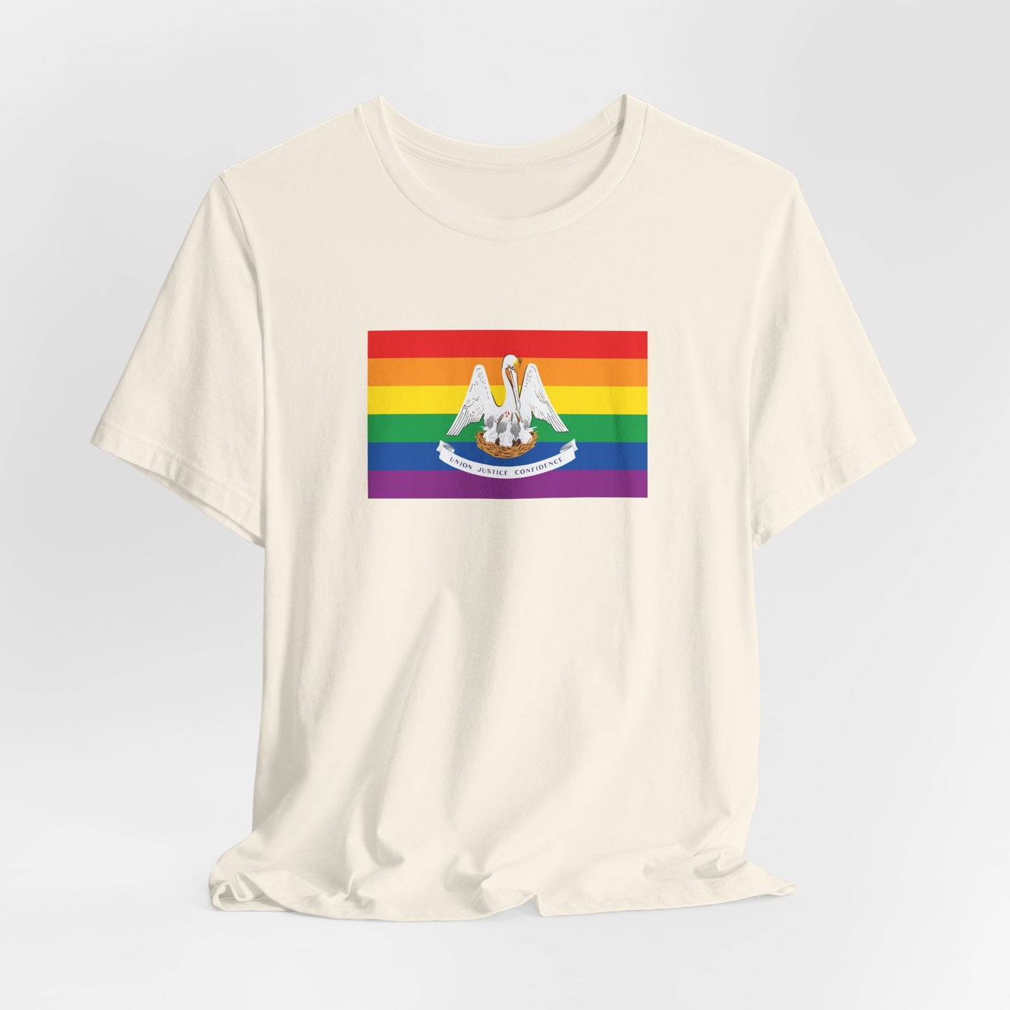 Louisiana Rainbow Pride Flag T-shirt, Several Color Options