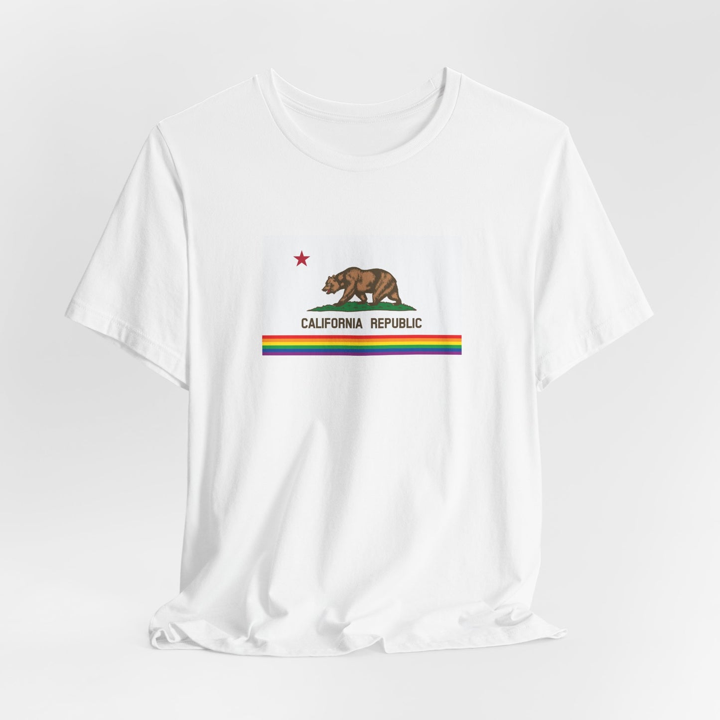 California Rainbow Pride Flag T-shirt, Several Color Options