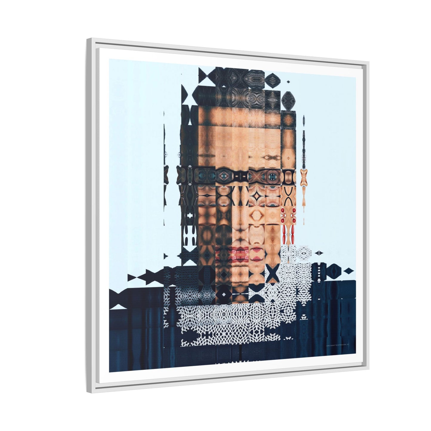 Iconic Feminist, The Notorious RBG, Ruth Bader Ginsburg Abstract Portrait Collage Art — Matte Canvas, Framed (Multi-color options)