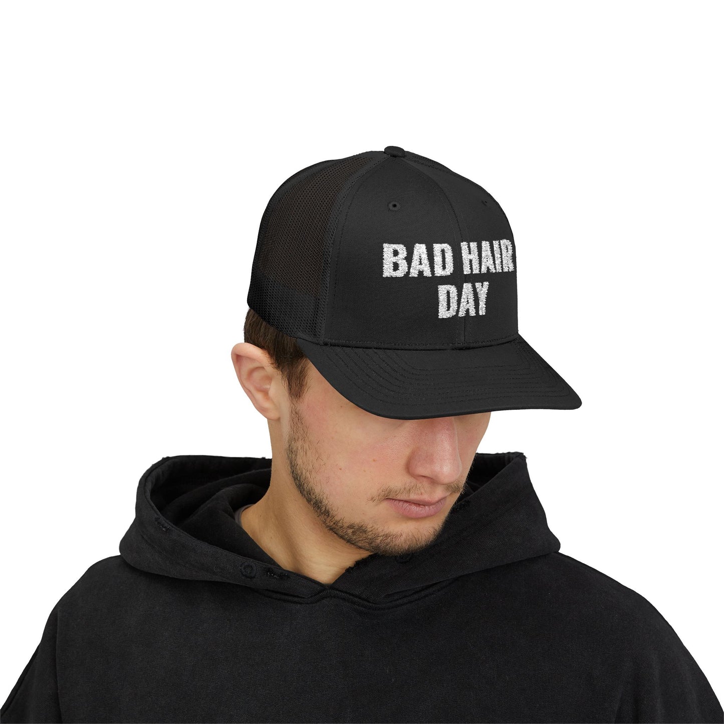 BAD HAIR DAY Snapback Embroidered Trucker Cap