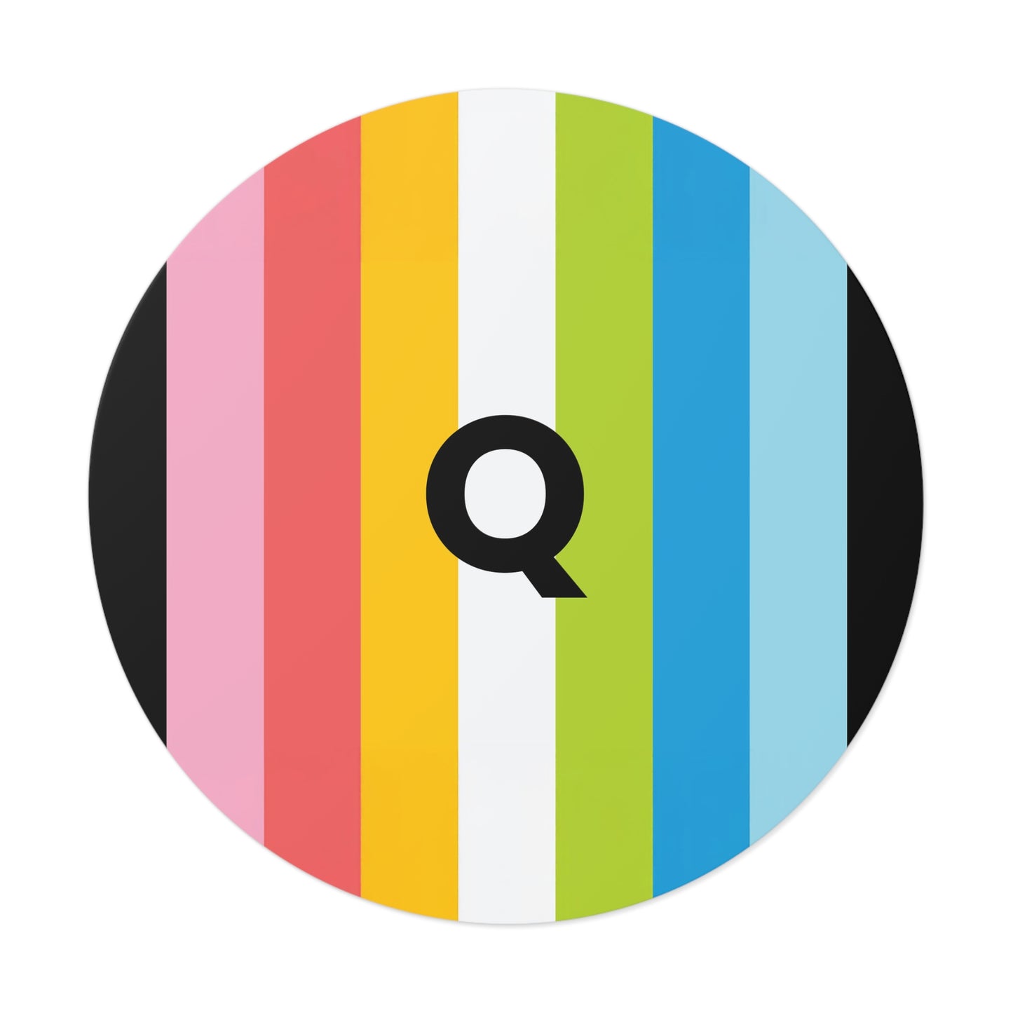 "Q" Queer Pride Flag Vinyl Sticker
