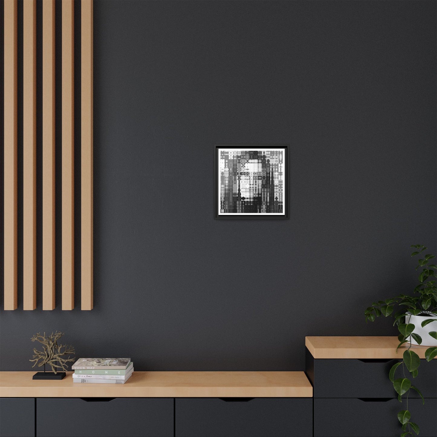 Feminist Icon Gloria Steinem Abstract Portrait Collage Art — Matte Canvas, Framed (Multi-color options)