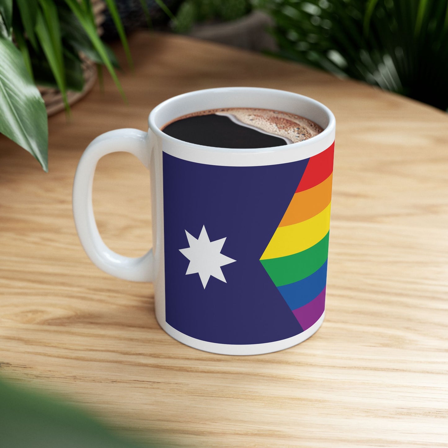 Minnesota Rainbow Pride Flag "UNITED" Ceramic Mug