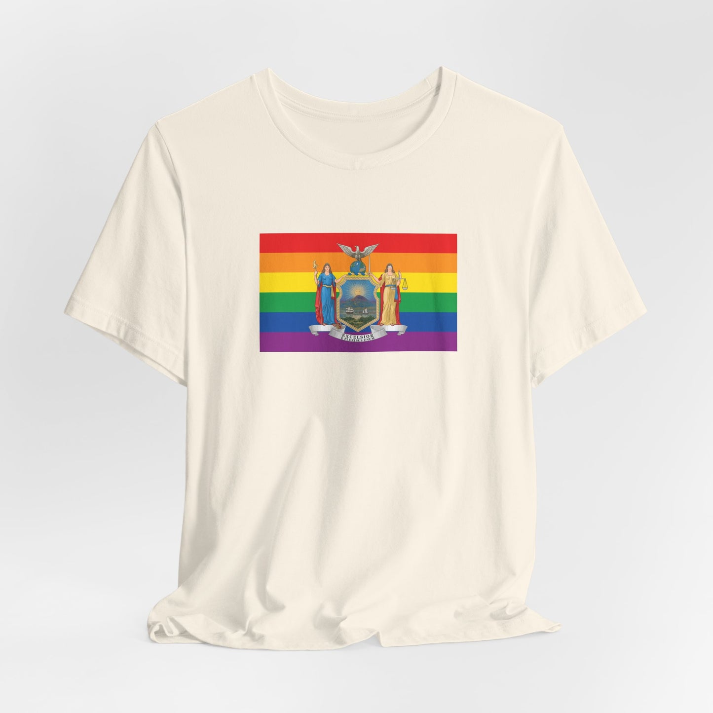 New York Rainbow Pride Flag T-shirt, Several Color Options
